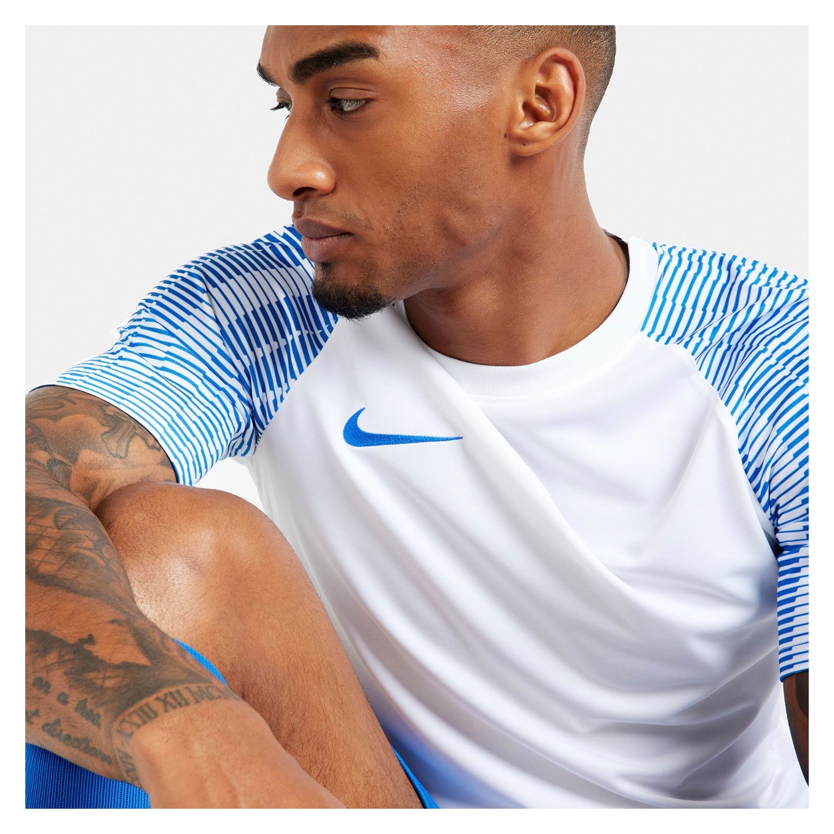 Nike Academy Short Sleeve Jersey White-Royal Blue-Royal Blue