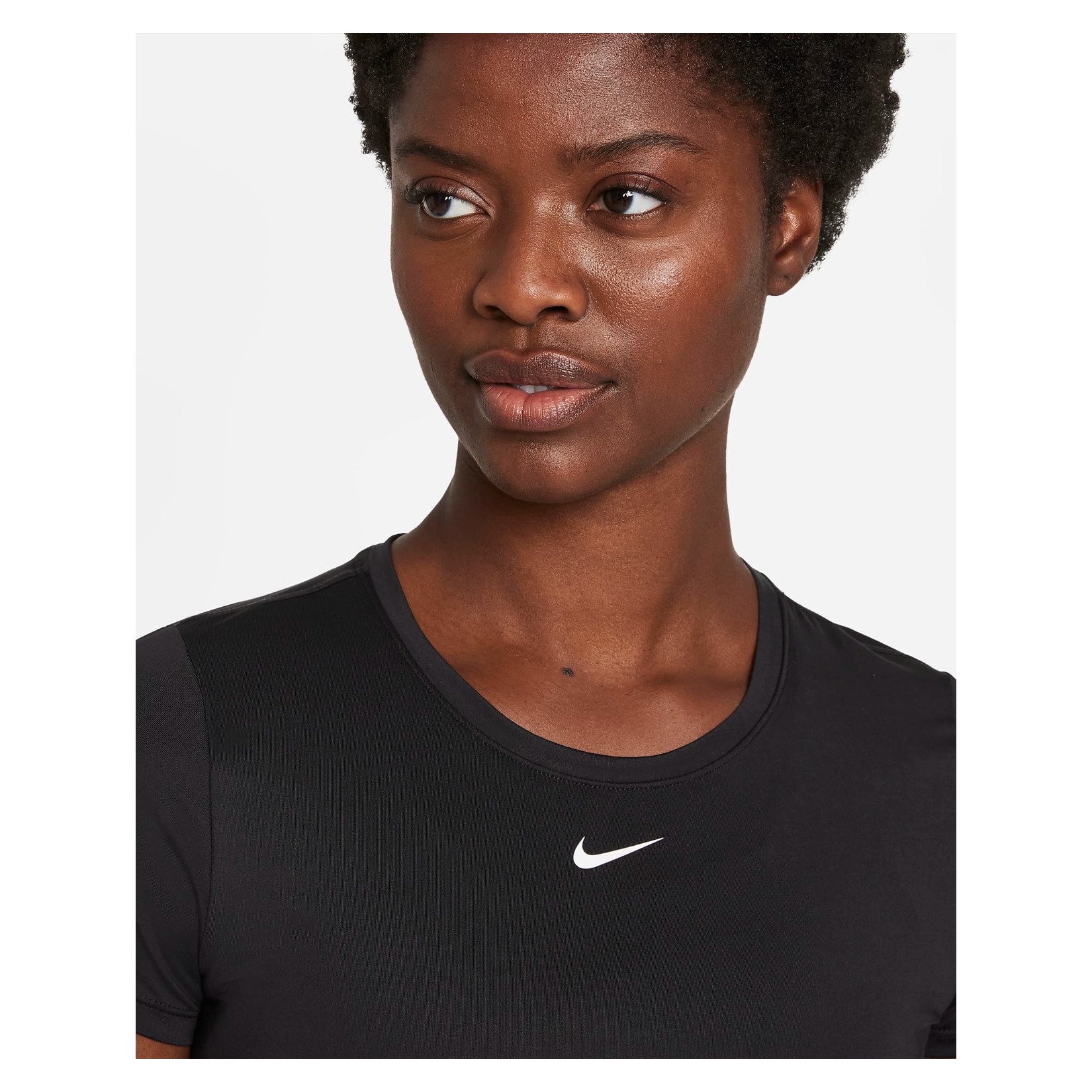 Nike Womens Dri-FIT One Slim-Fit Short-Sleeve Top