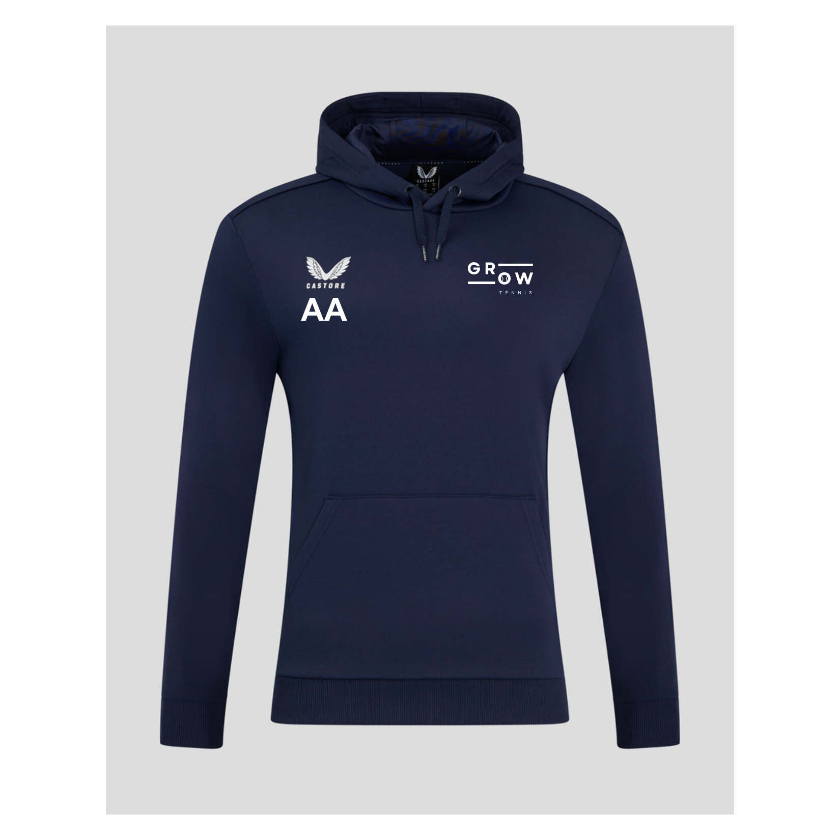 Castore Brushback Hoodie - Navy/White