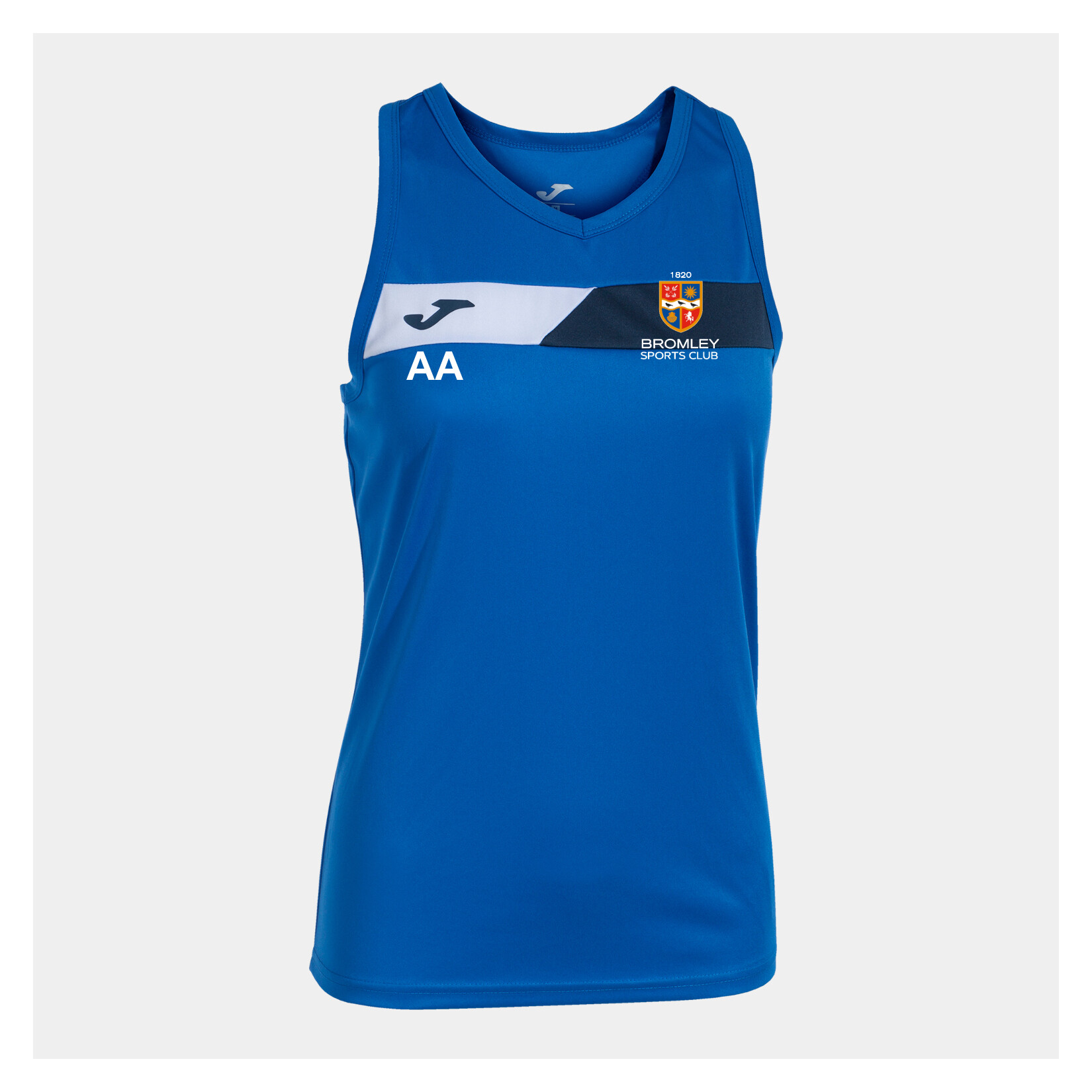Joma Court Sleeveless T-Shirt - Royal Blue/Dark Navy/White