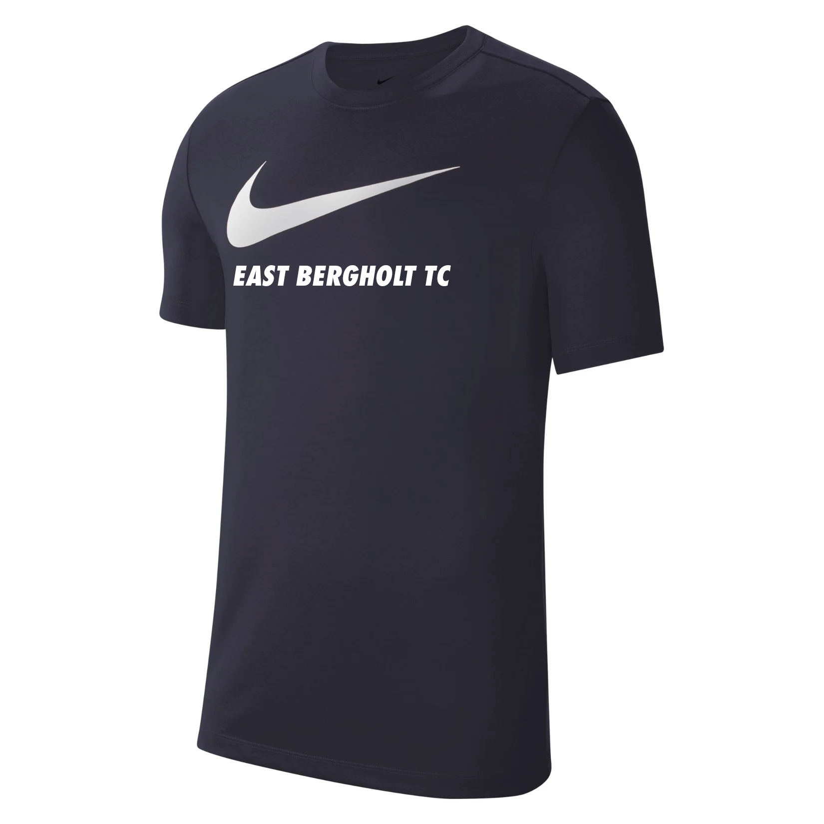 Nike Team Club 20 Swoosh Tee (M) - Obsidian/White