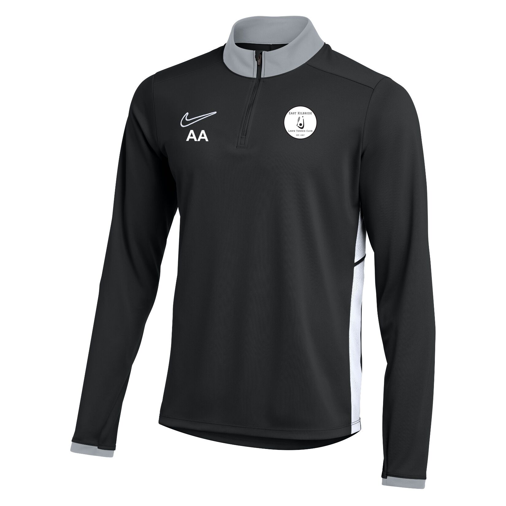 Nike Dri-FIT Academy 25 Drill Top - Black/White/White