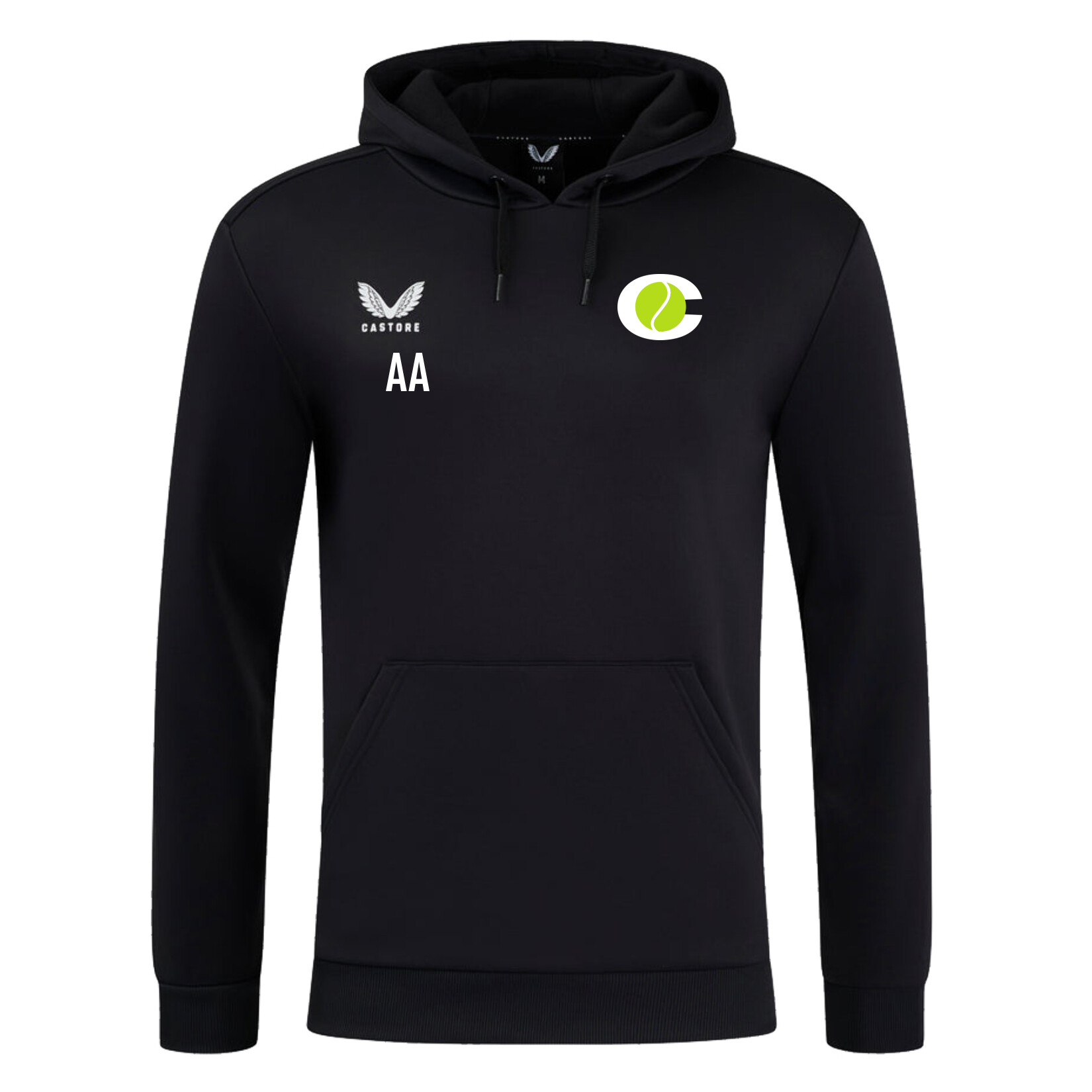 Castore Brushback Hoodie - Black/White