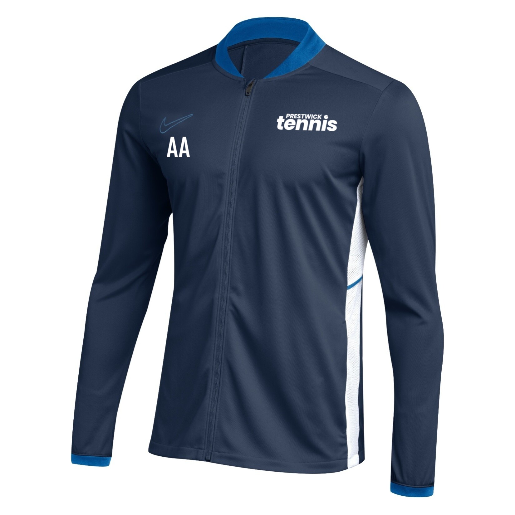 Nike Dri-FIT Academy 25 Knit Track Jacket - Obsidian/Royal Blue/White