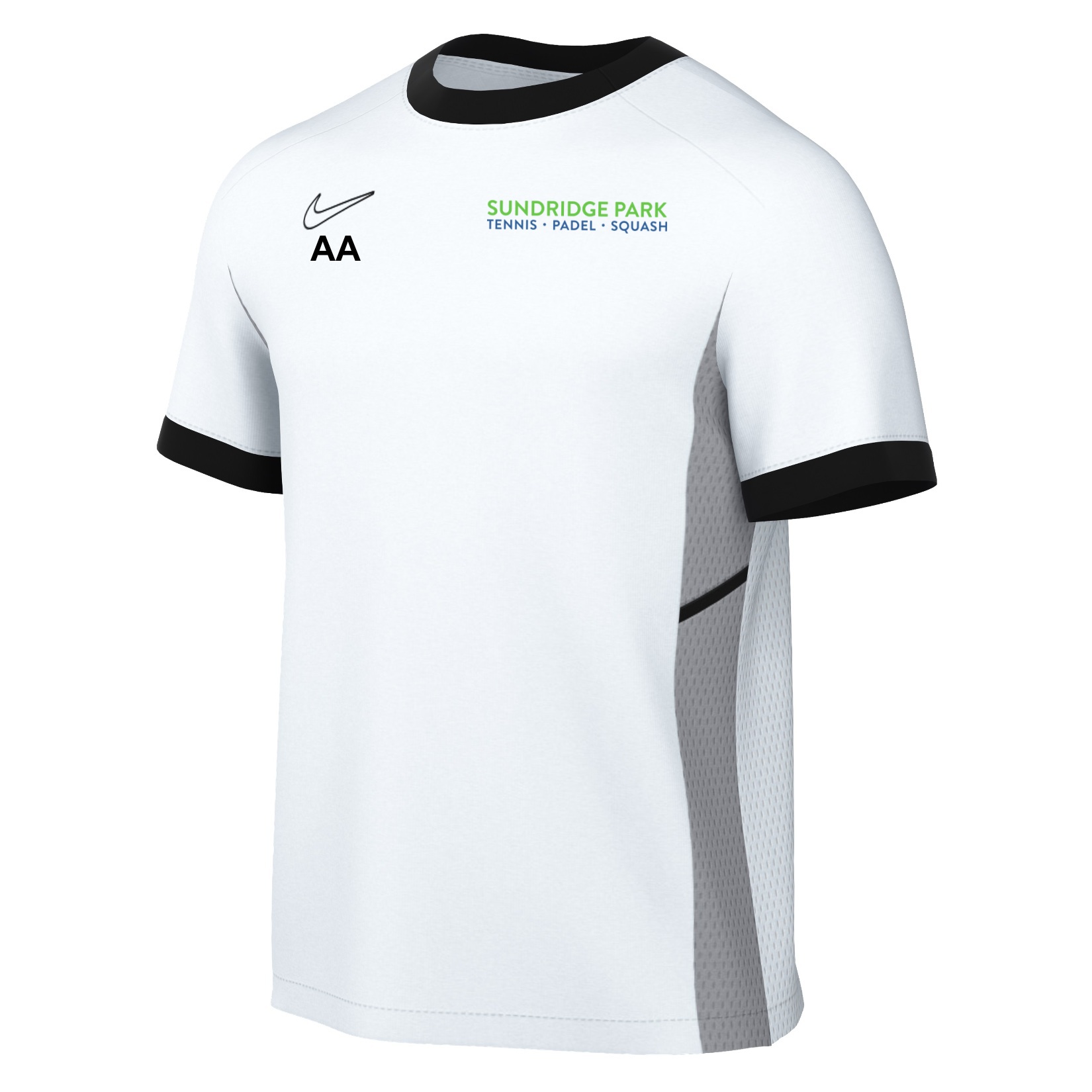 Nike Academy 25 Short-Sleeve Training Top - White/Black/Black