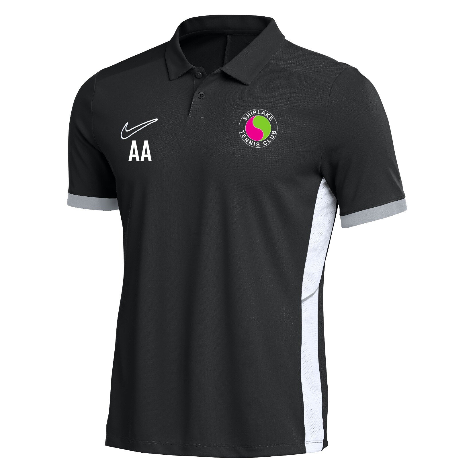 Nike Dri-FIT Academy 25 Polo - Black/White/White