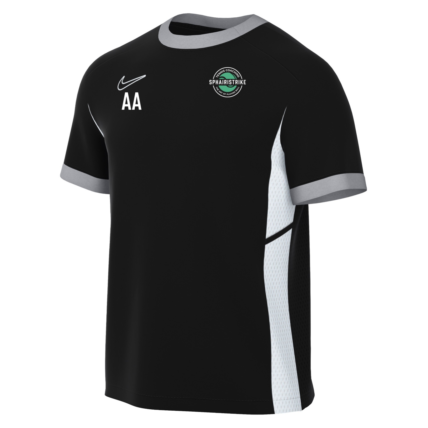 Nike Academy 25 Short-Sleeve Training Top - Black/White/White