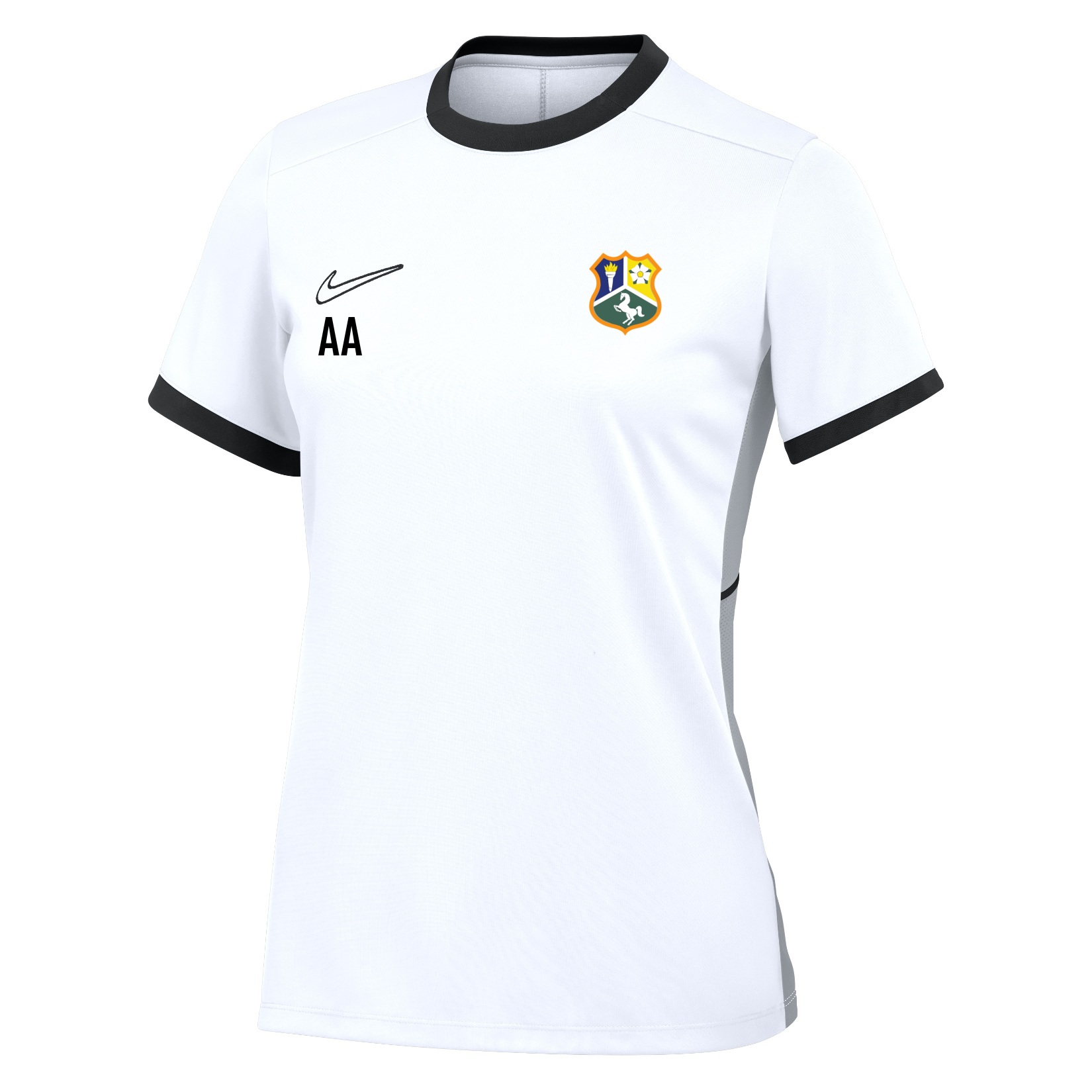 Nike Academy 25 Short-Sleeve Training Top (W) - White/Black/Black