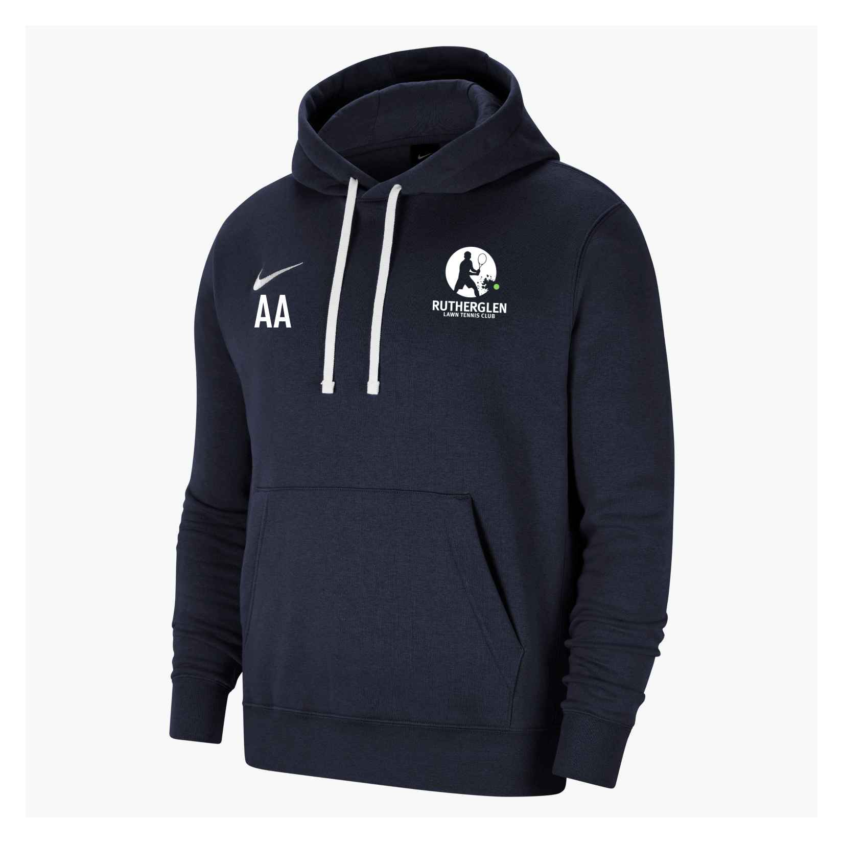 Nike Team Club 20 Fleece Hoodie (M) - Obsidian/White/White