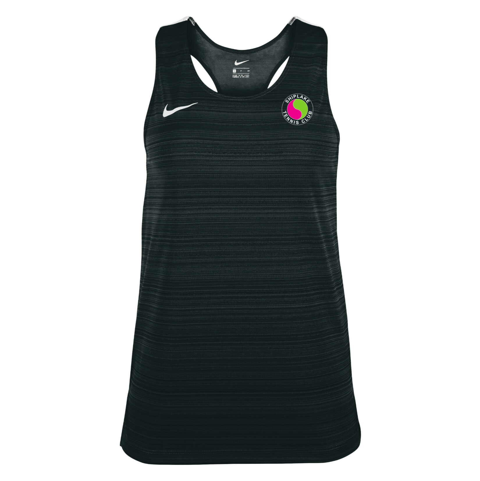 Zelus-Nike Dry Miler Singlet (W) - Black/White
