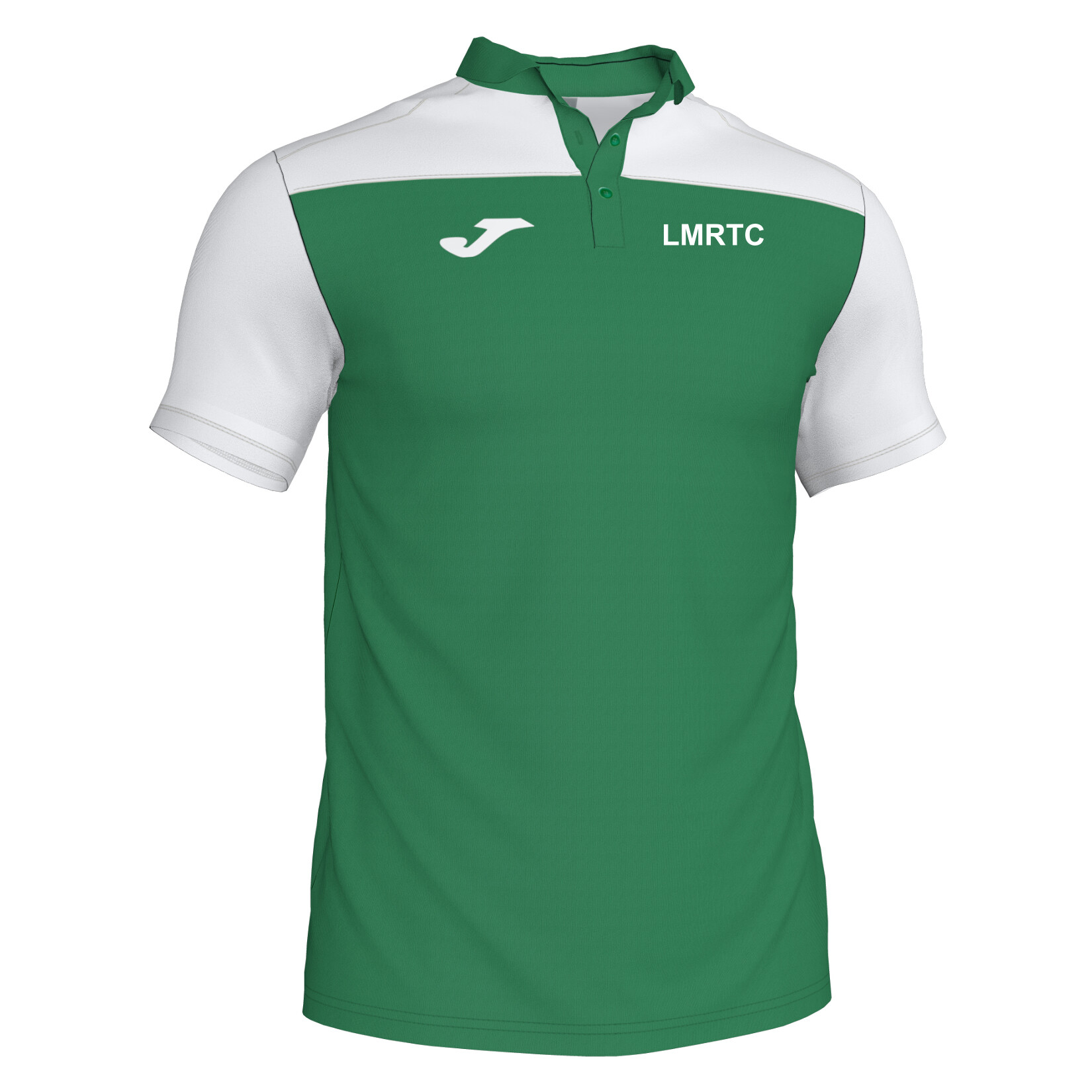 Joma Hobby II Poly Cotton Polo - Green/White