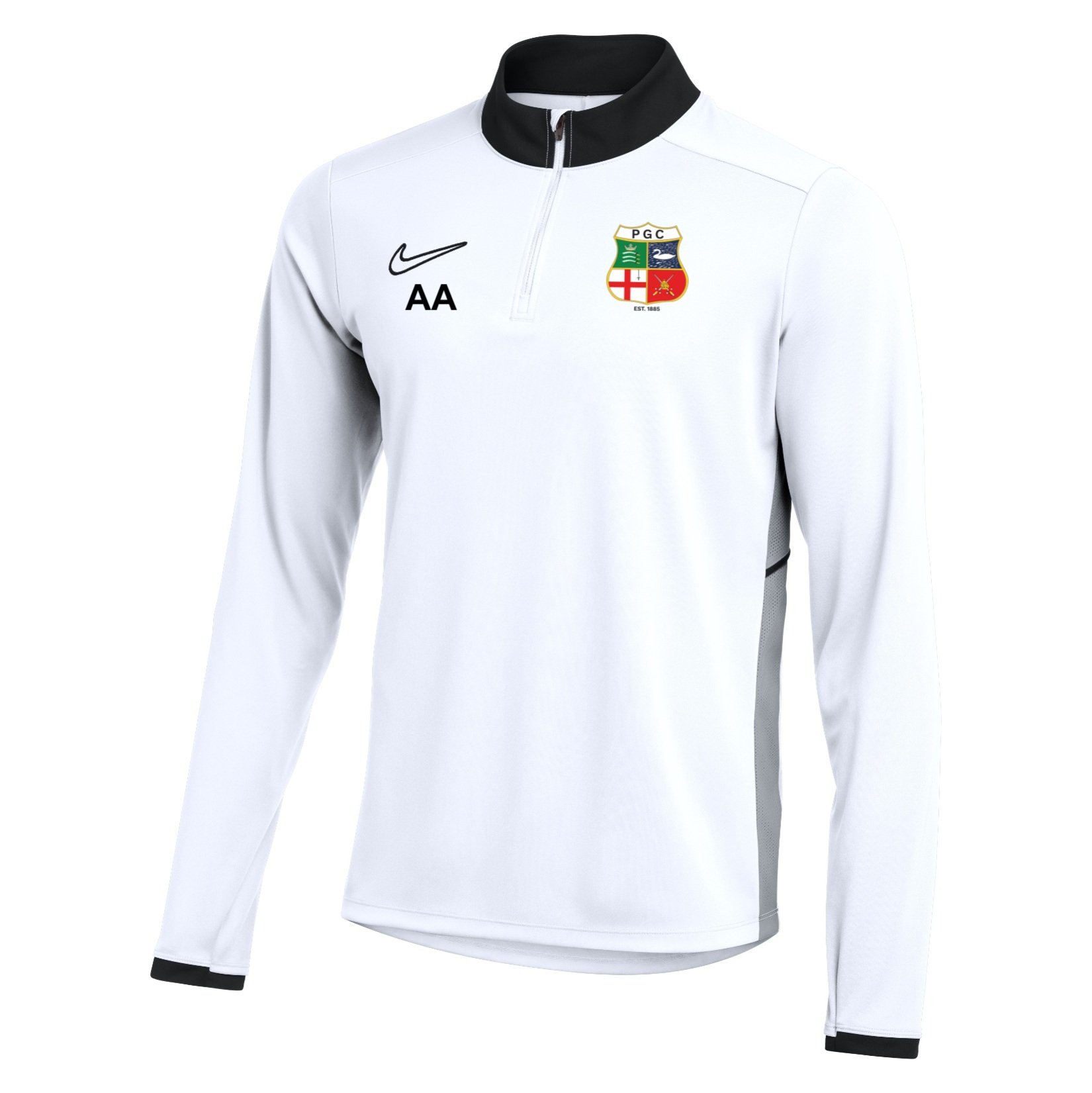 Nike Dri-FIT Academy 25 Drill Top - White/Black/Black