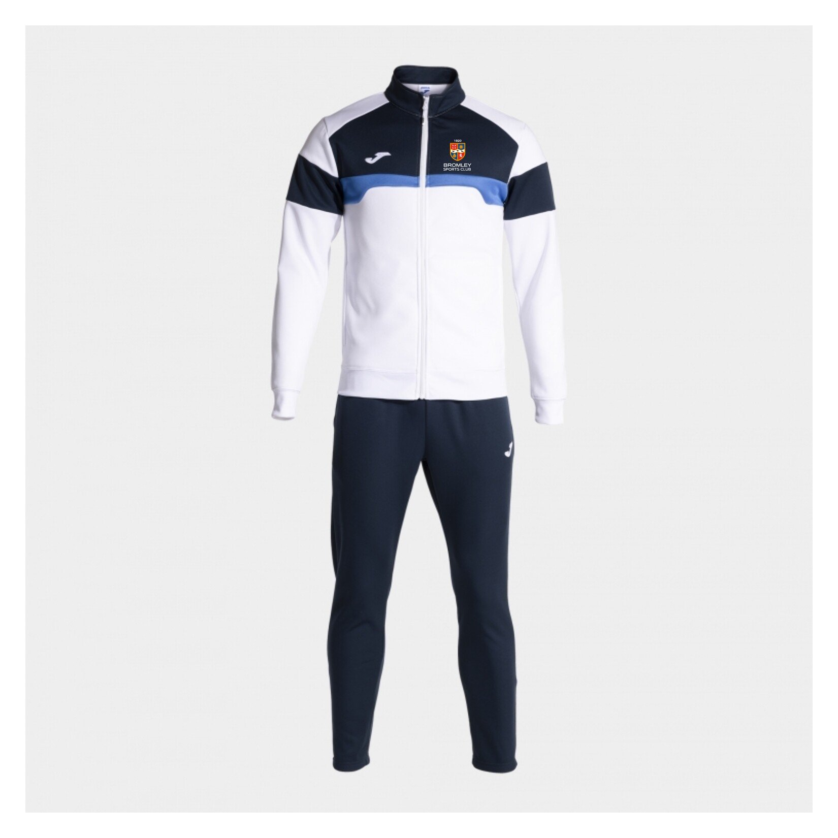 Joma Danubio III Tracksuit - White/Dark Navy