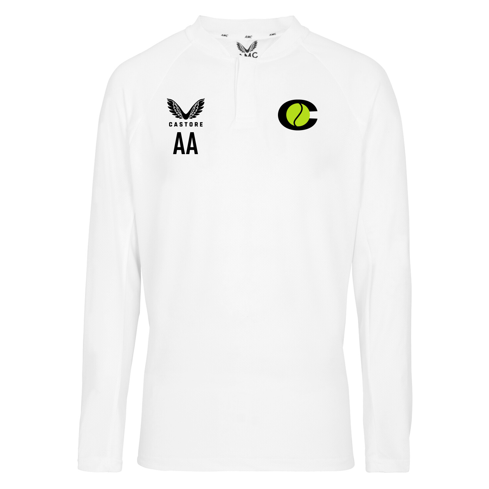 Castore Long Sleeve Performance Polo - White