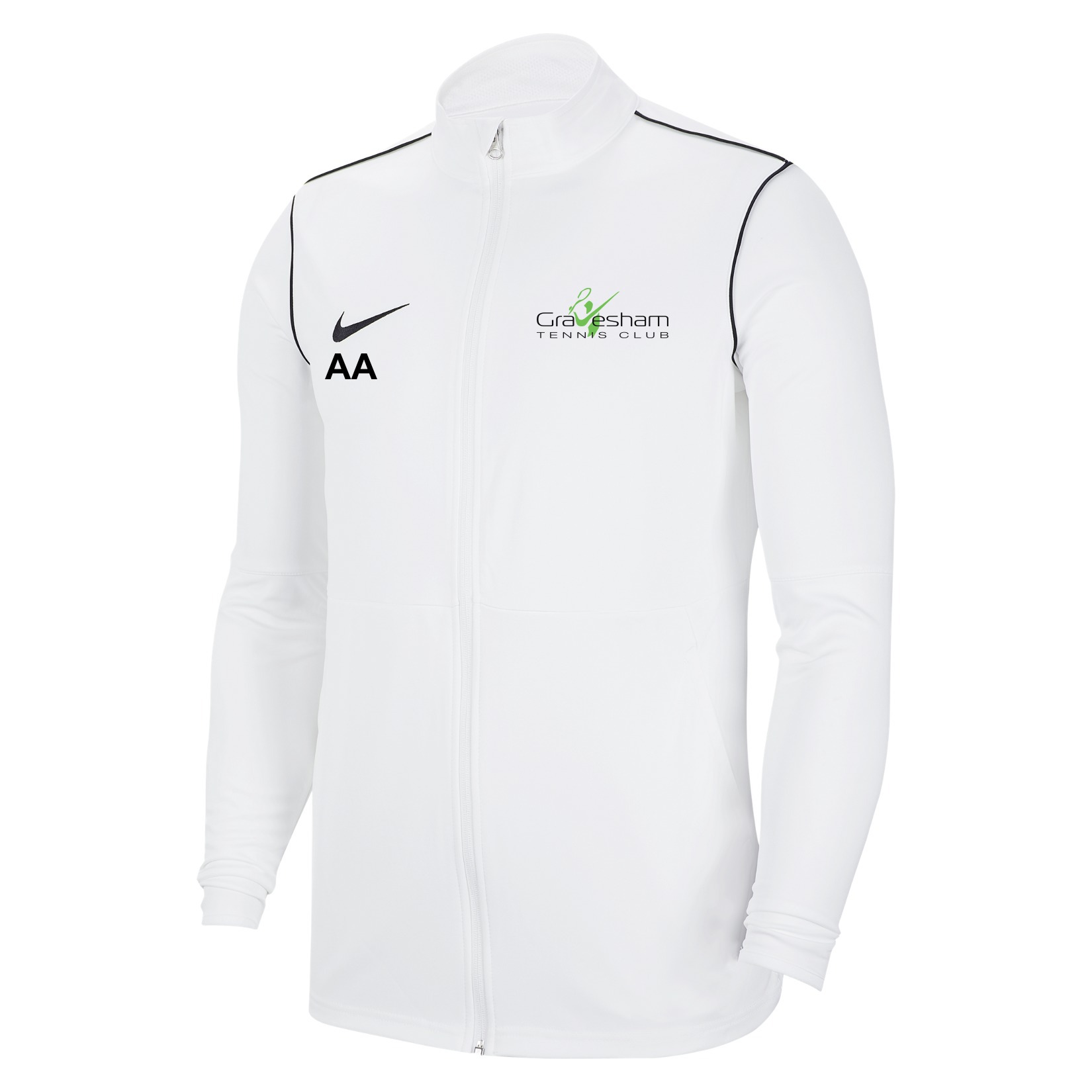 Nike Dri-FIT Park 20 Knitted Track Jacket - White/Black/Black