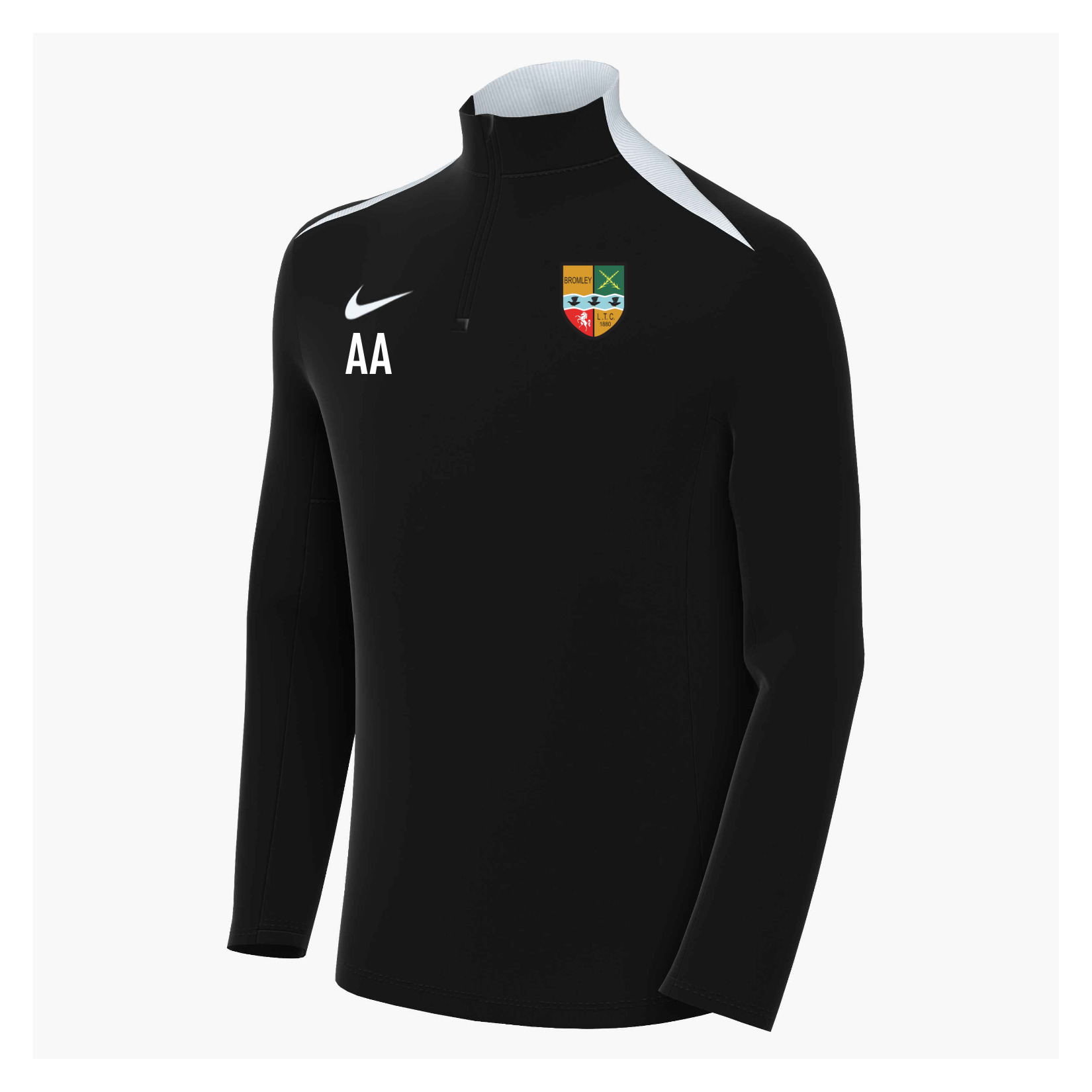Nike Academy Pro 24 Dri-FIT Drill Top - BLACK/BLACK/WHITE/WHITE