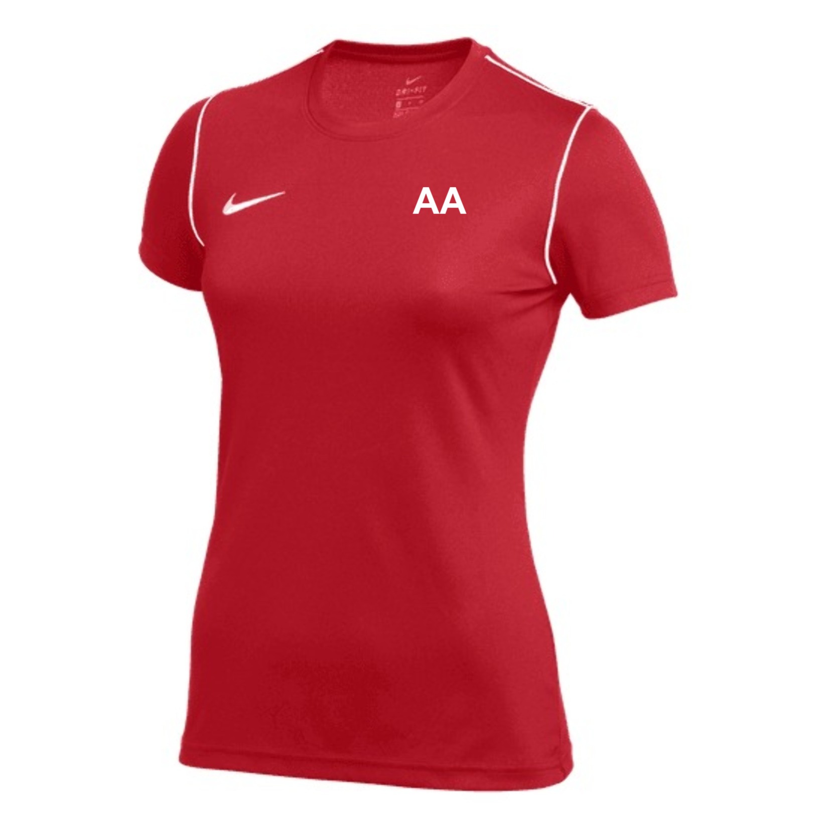 Nike Dri-FIT Park 20 Short Sleeve Top (W) - University Red/White/White