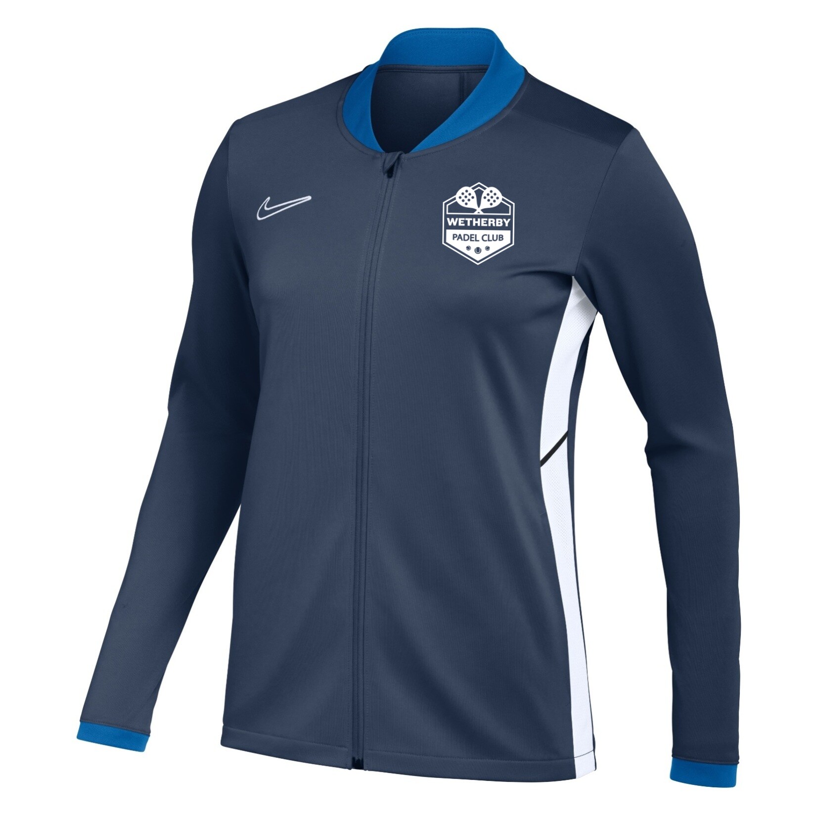 Nike Dri-FIT Academy 25 Knit Track Jacket (W) - Obsidian/Royal Blue/White