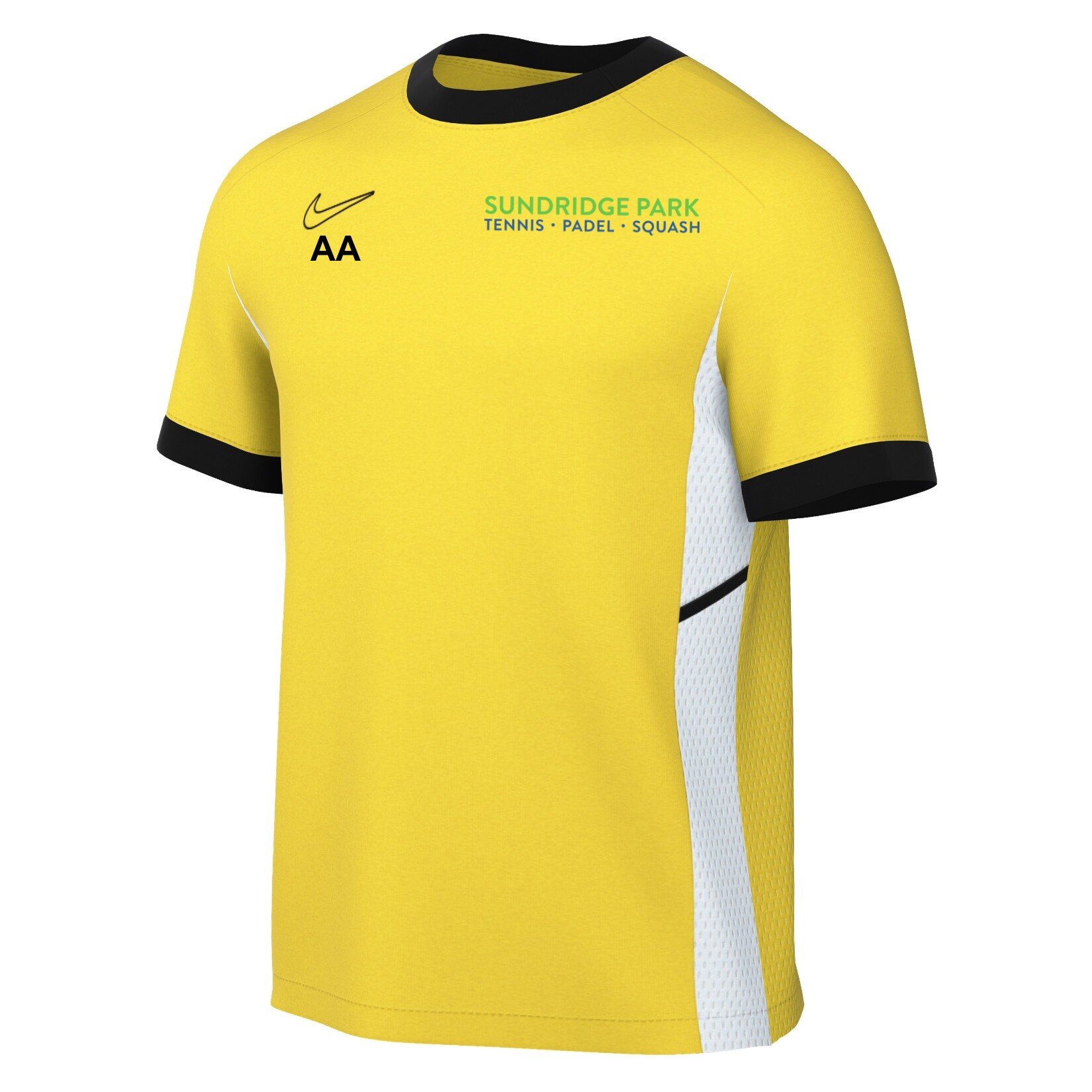 Nike Academy 25 Short-Sleeve Training Top - Tour Yellow/University Gold/Black