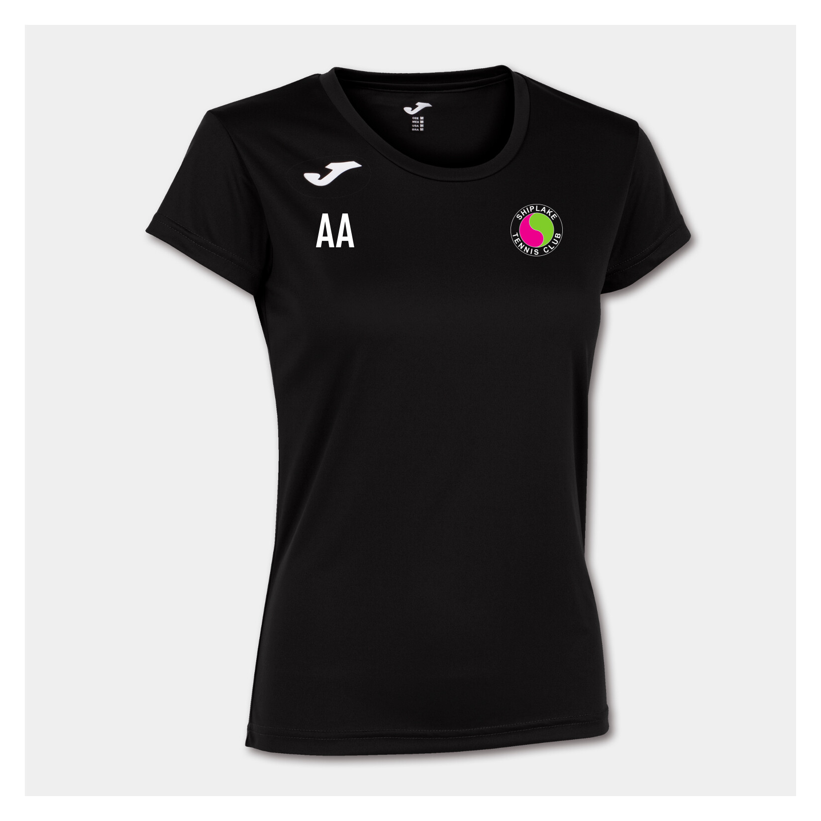 Joma Record II Short Sleeve Running Tee (W) - Black