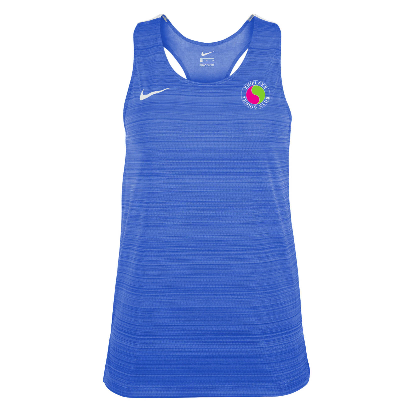 Zelus-Nike Dry Miler Singlet (W) - Royal Blue/White