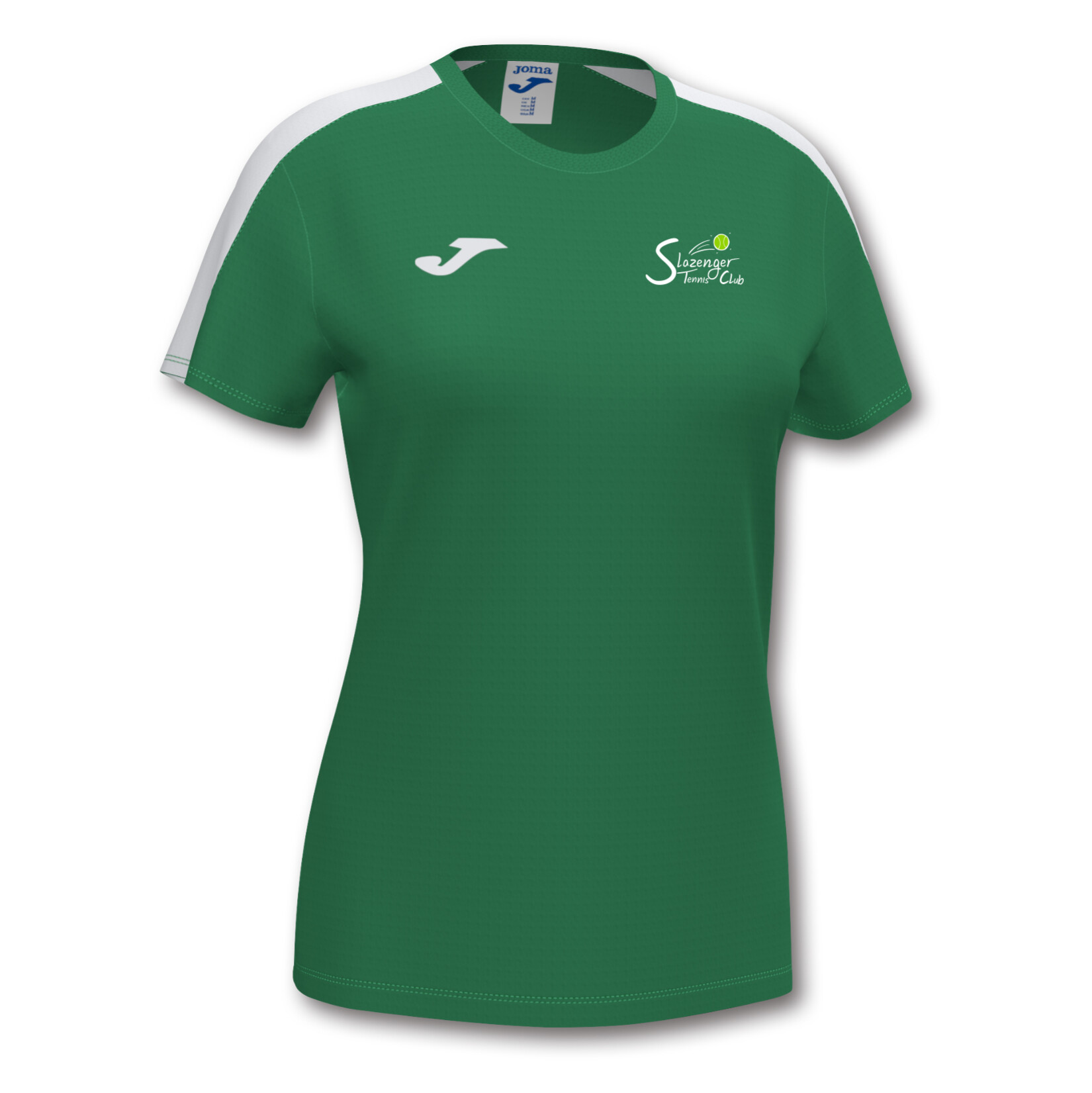 Joma Academy III Short Sleeve Shirt (W) - Green/White