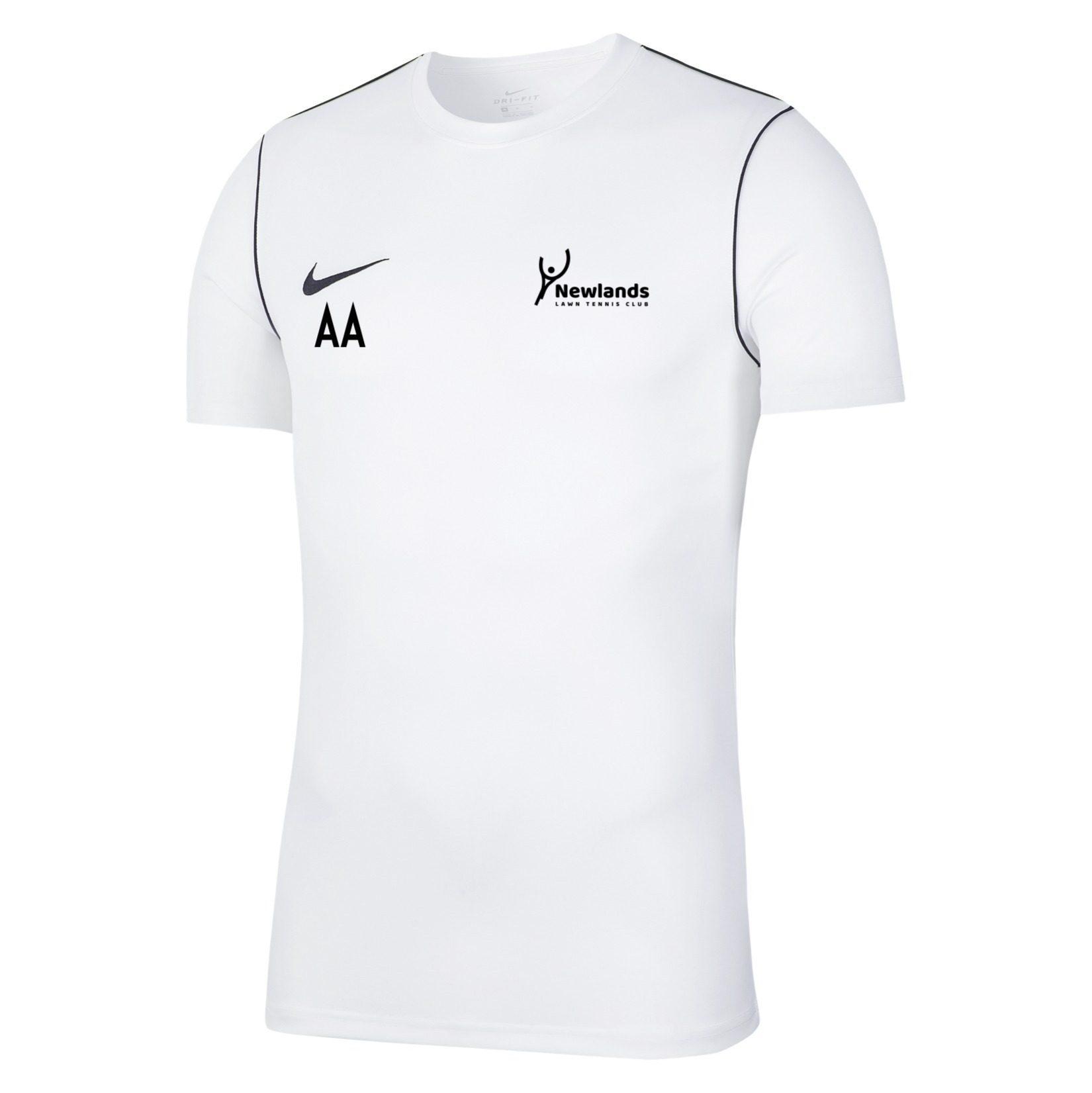 Nike Park 20 Short Sleeve Training Tee - White/Black/Black