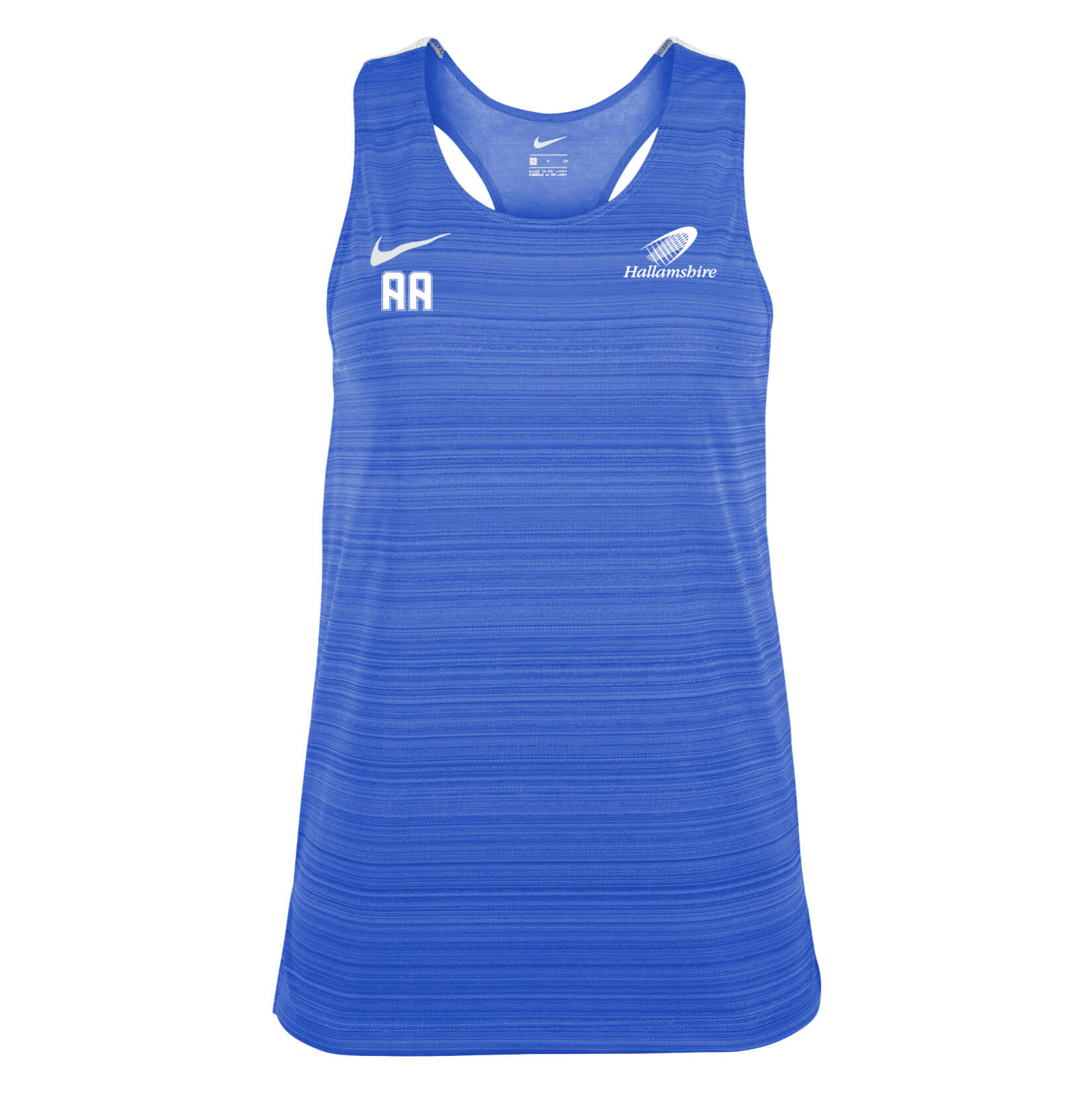 Zelus-Nike Dry Miler Singlet (W) - Royal Blue/White