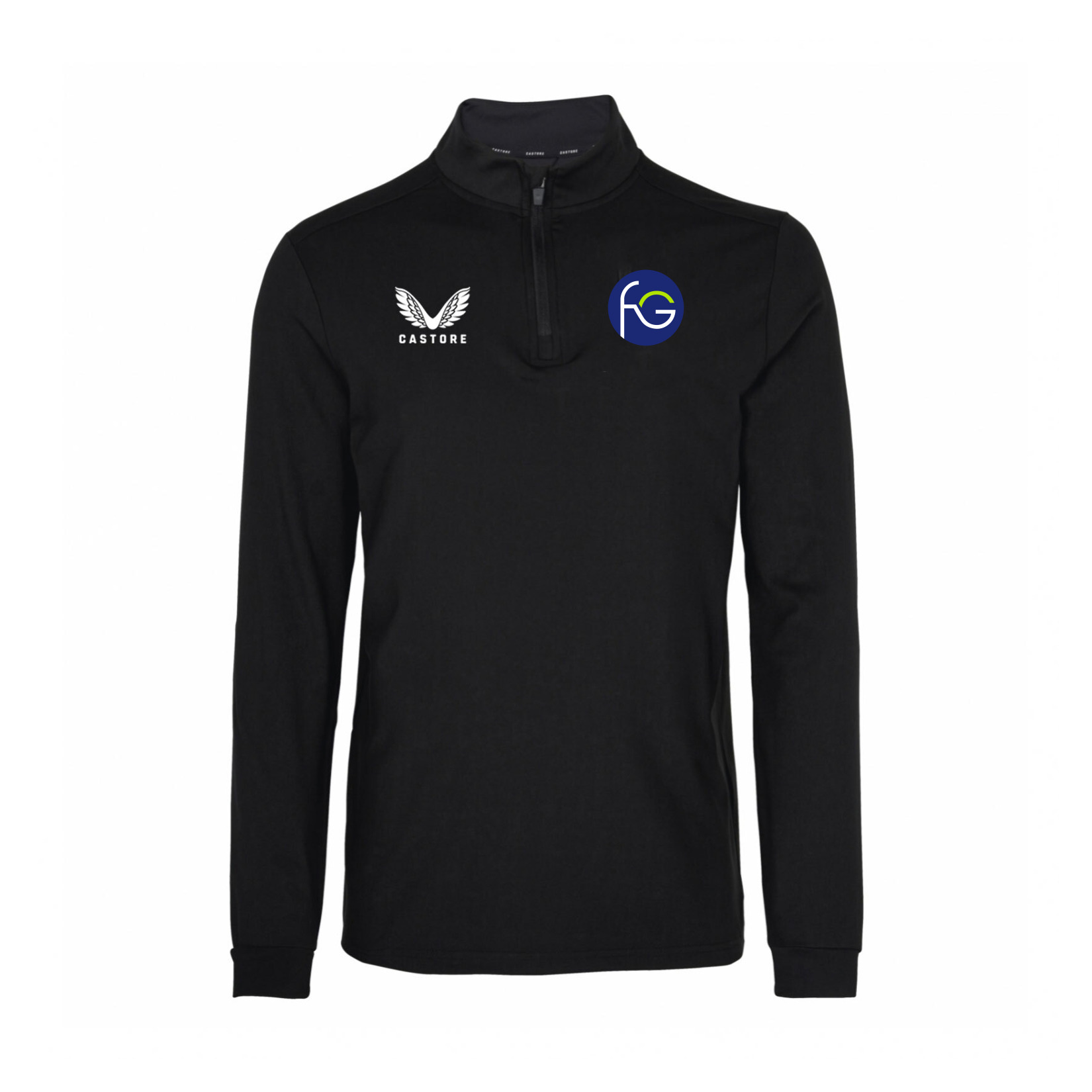 Castore Quarter Zip Midlayer - Black/White