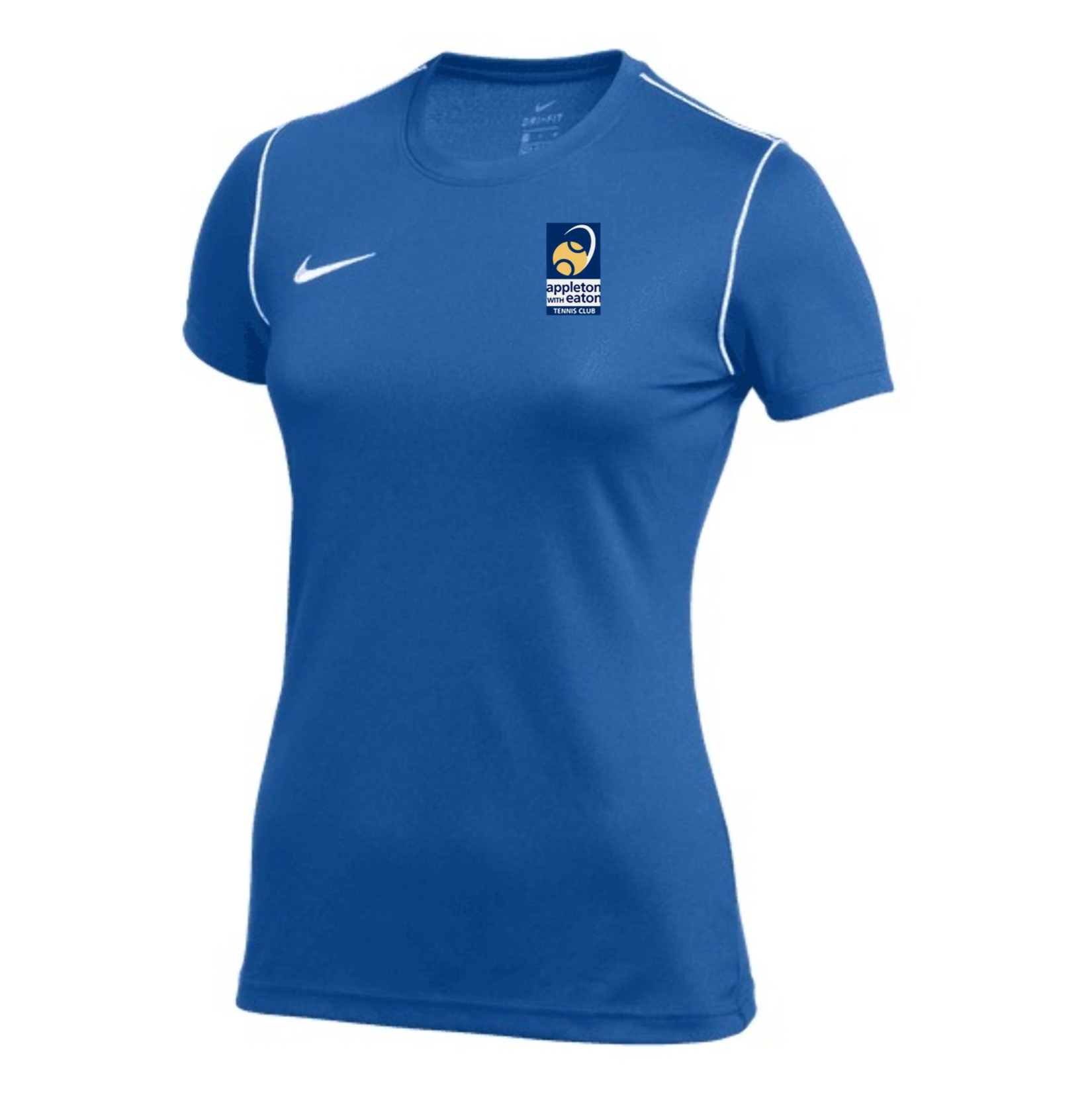 Nike Dri-FIT Park 20 Short Sleeve Top (W) - Royal Blue/White/White