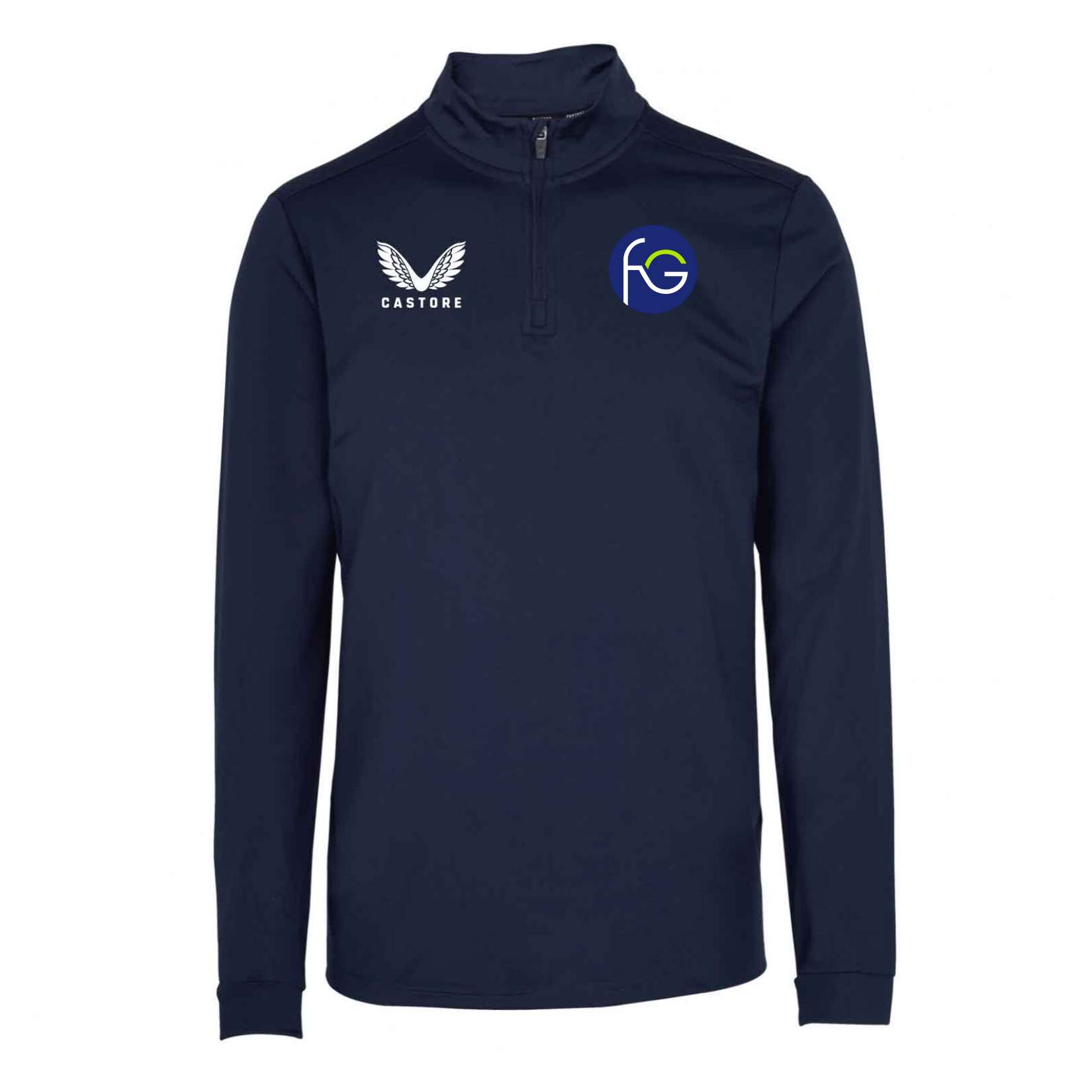 Castore Quarter Zip Midlayer - Navy/White