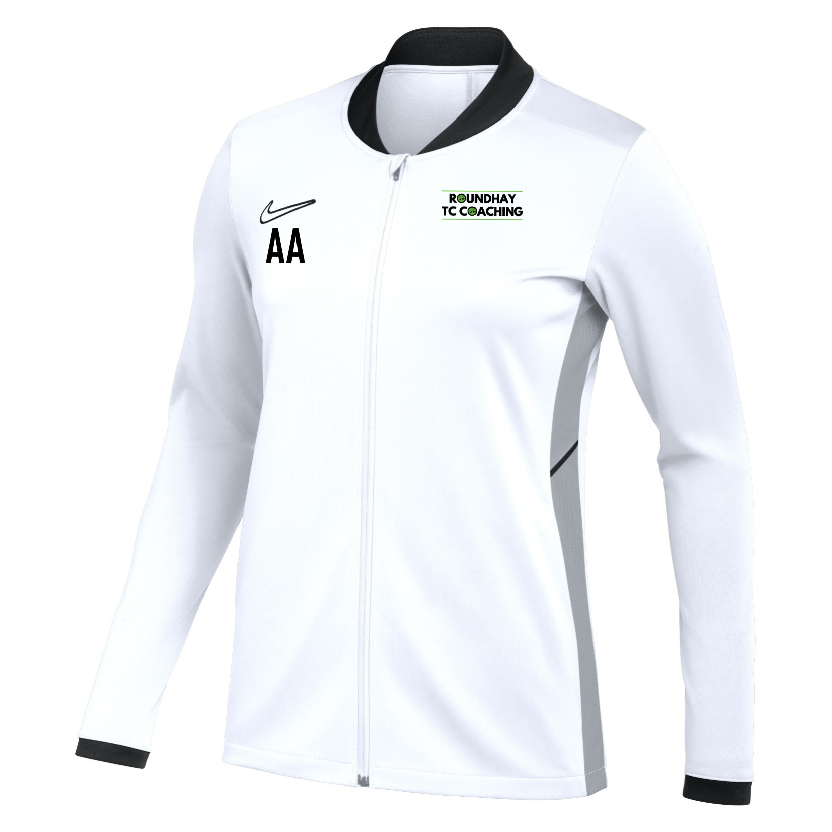 Nike Dri-FIT Academy 25 Knit Track Jacket (W) - White/Black/Black
