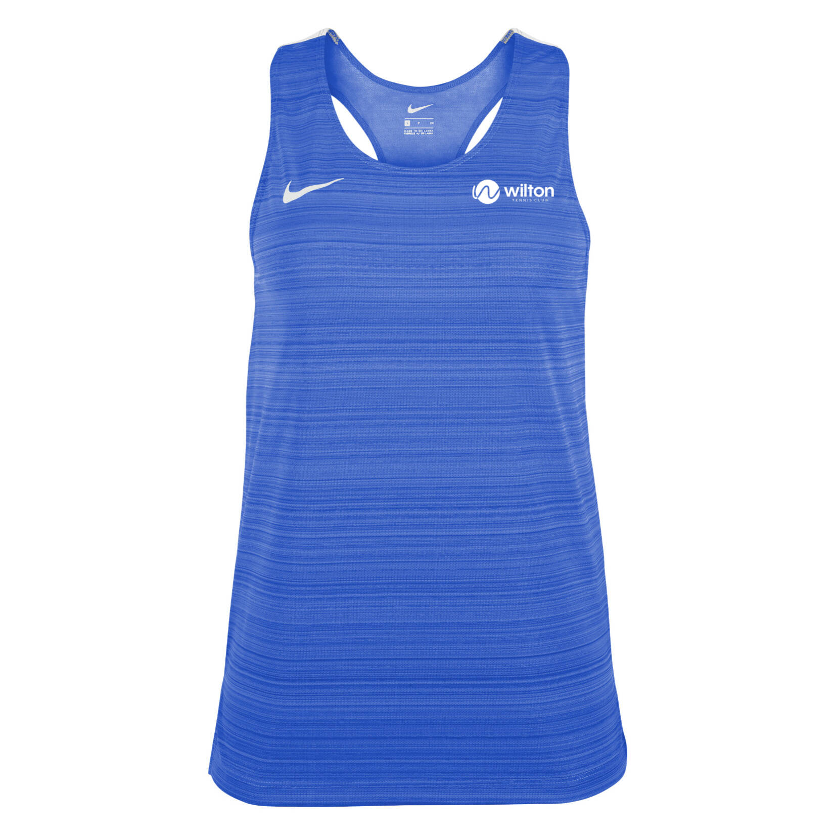 Zelus-Nike Dry Miler Singlet (W) - Royal Blue/White