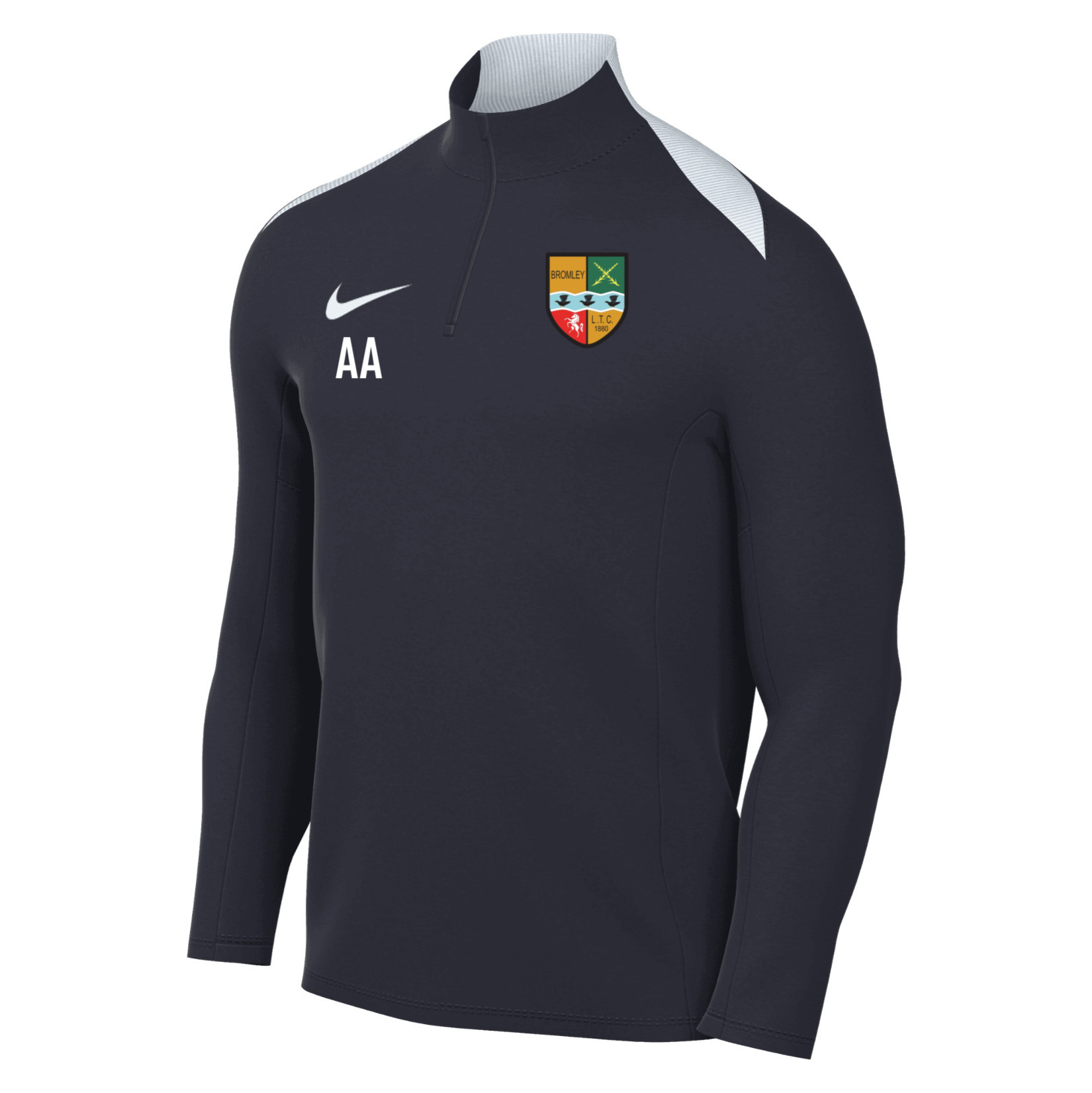 Nike Academy Pro 24 Dri-FIT Drill Top - OBSIDIAN/OBSIDIAN/WHITE/WHITE