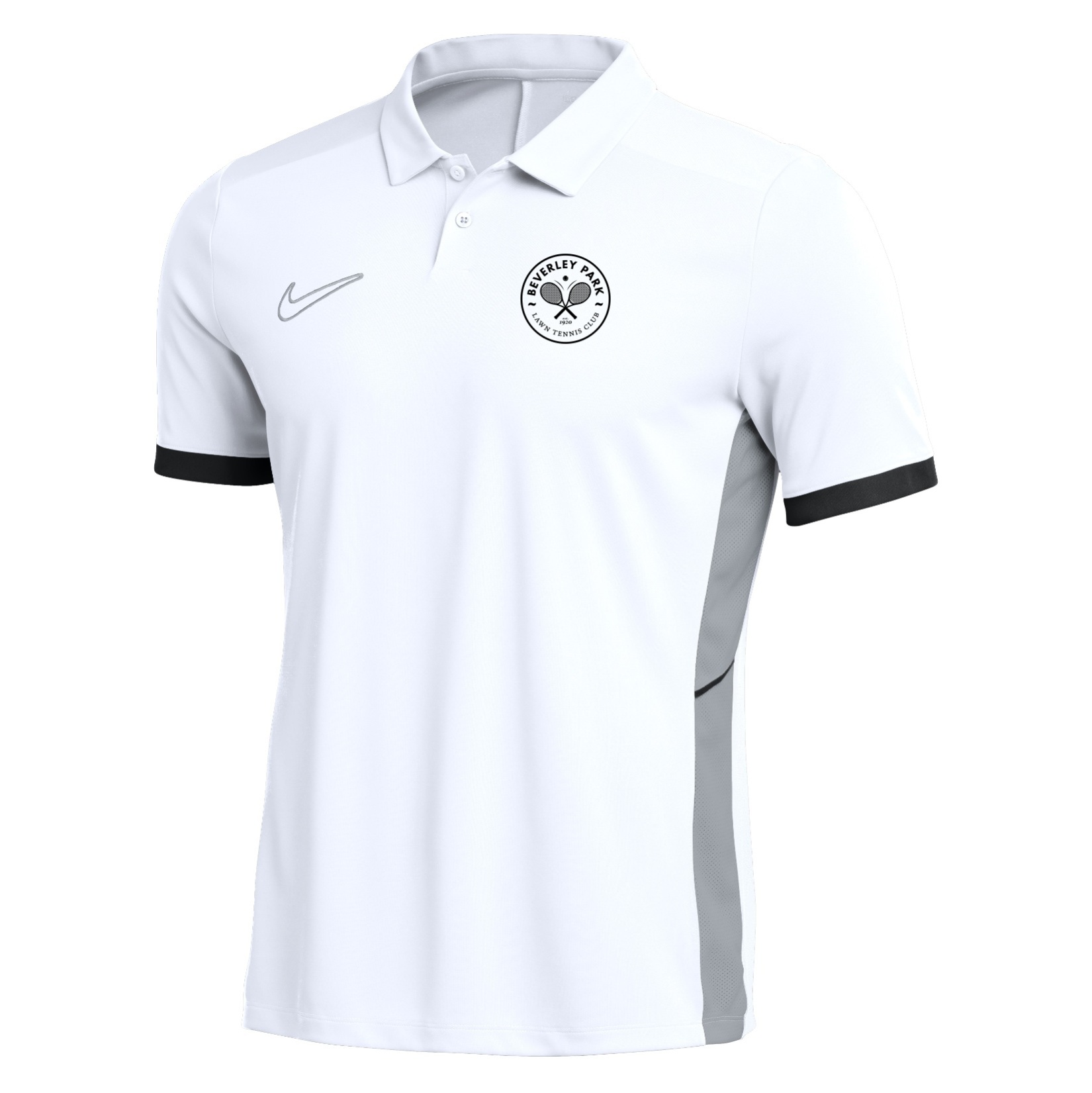 Nike Dri-FIT Academy 25 Polo - White/Black/Black