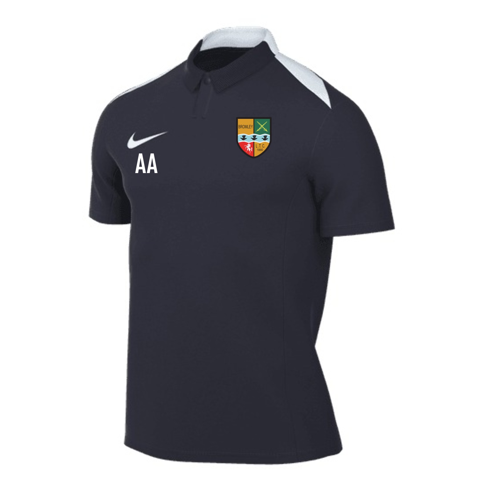 Nike Academy Pro 24 Polo - Obsidian/Obsidian/White/White