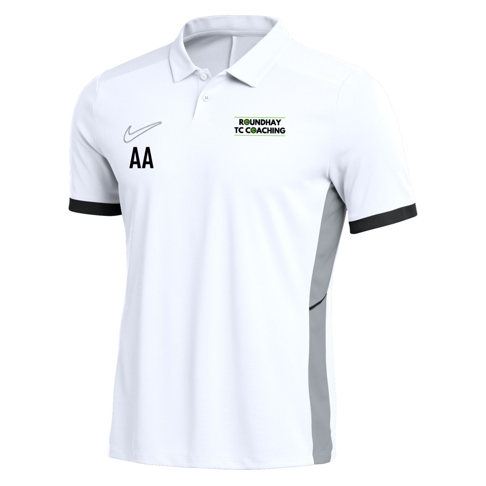 Nike Dri-FIT Academy 25 Polo - White/Black/Black
