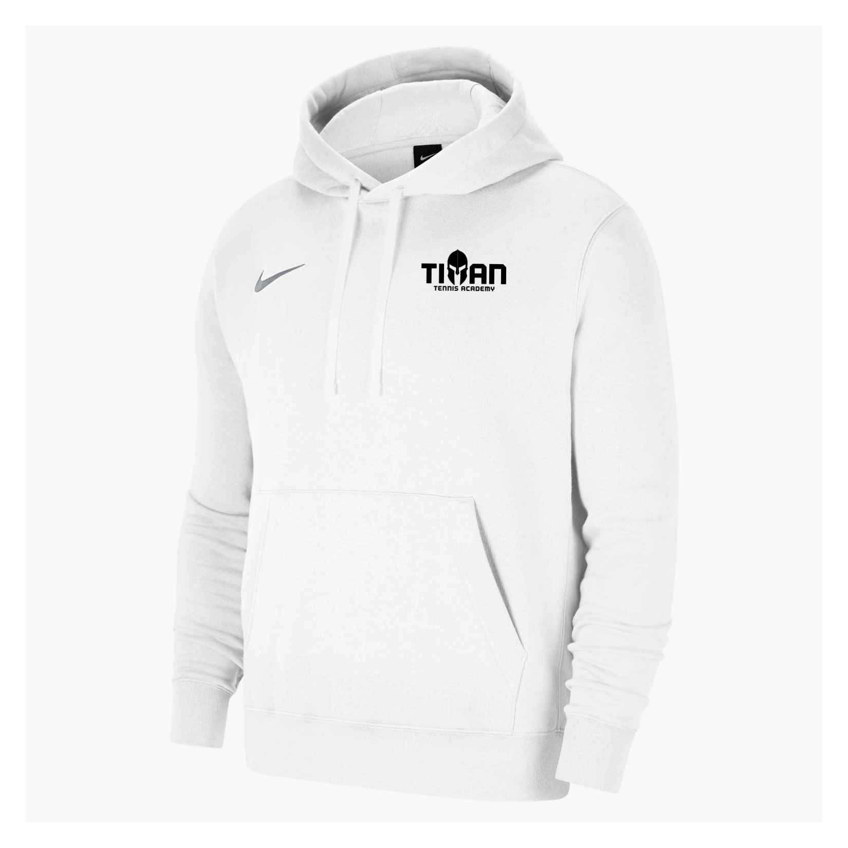 Nike Team Club 20 Fleece Hoodie (M) - White/White/Wolf Grey