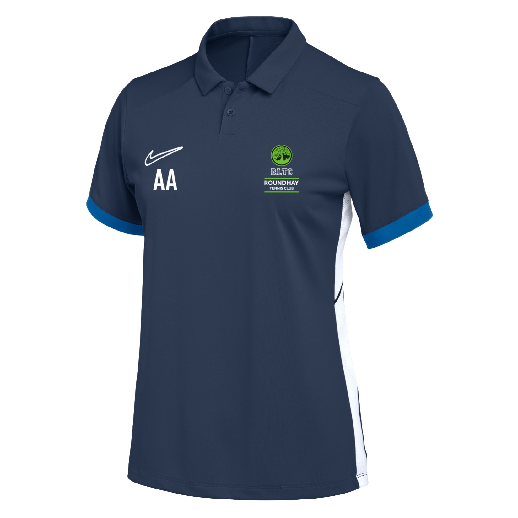 Nike Dri-FIT Academy 25 Polo (W) - Obsidian/Royal Blue/White