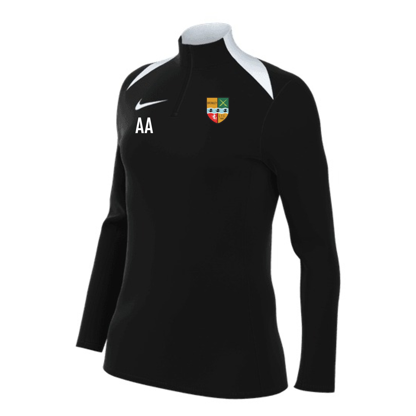 Nike Academy Pro 24 Womens Dri-FIT Drill Top (W) - Black/Black/White/White