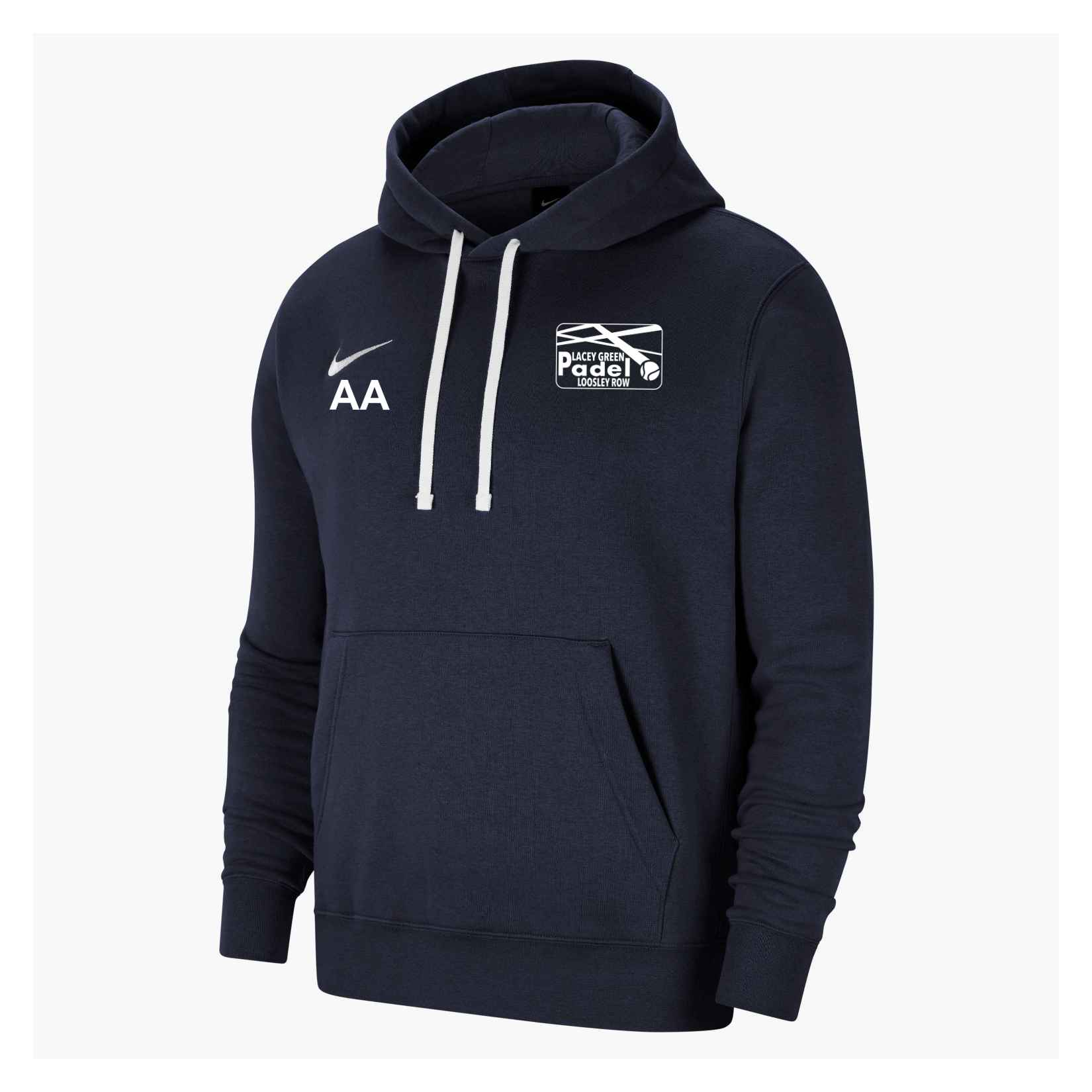 Nike Team Club 20 Fleece Hoodie (M) - Obsidian/White/White