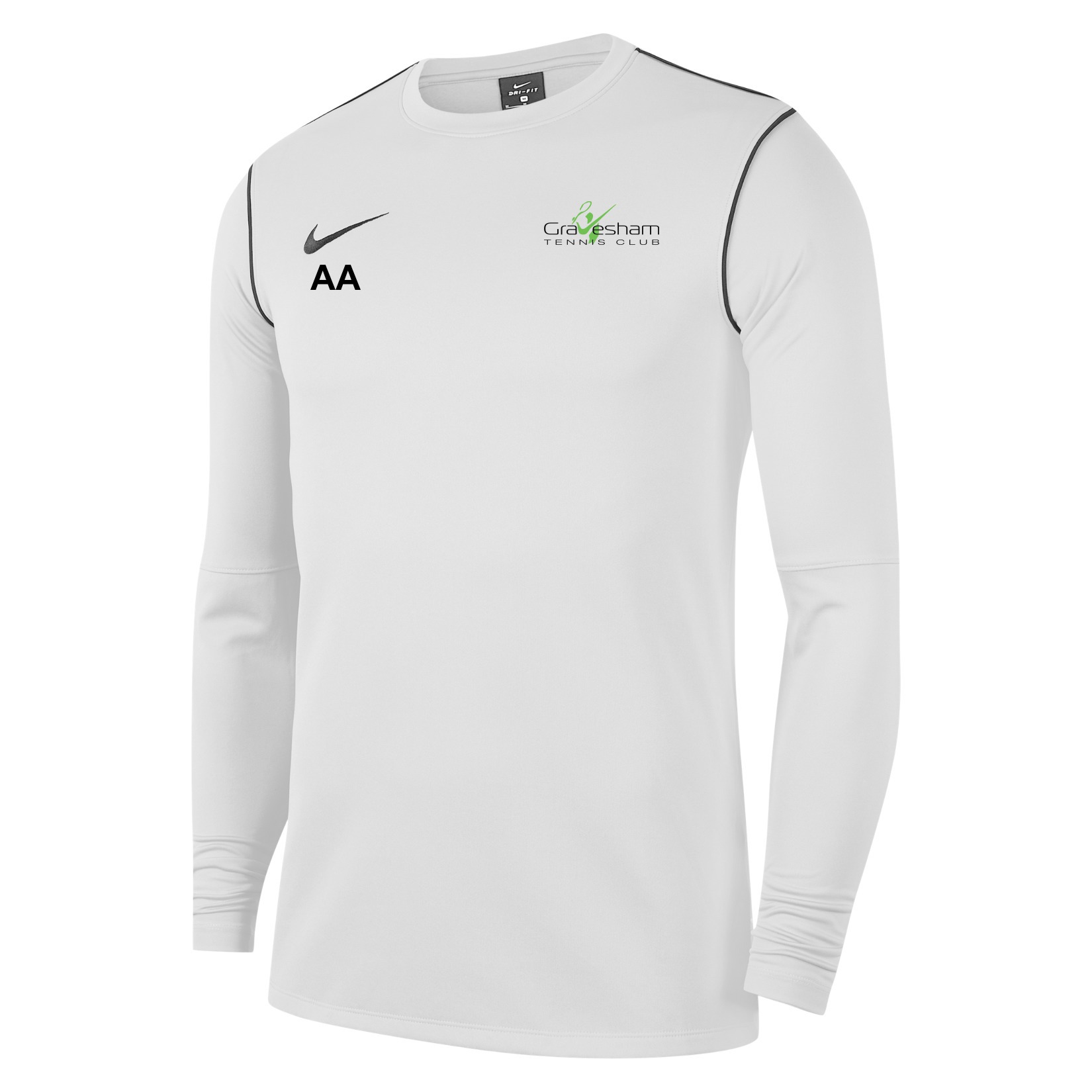 Nike Dri-FIT Park 20 Crew Top - White/Black/Black