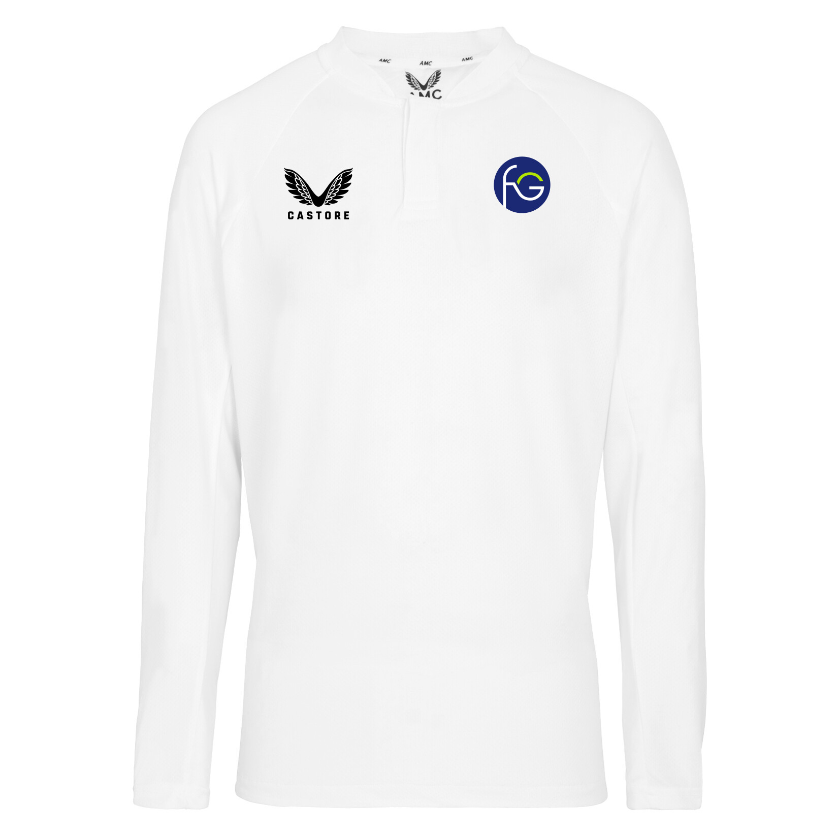 Castore Long Sleeve Performance Polo - White