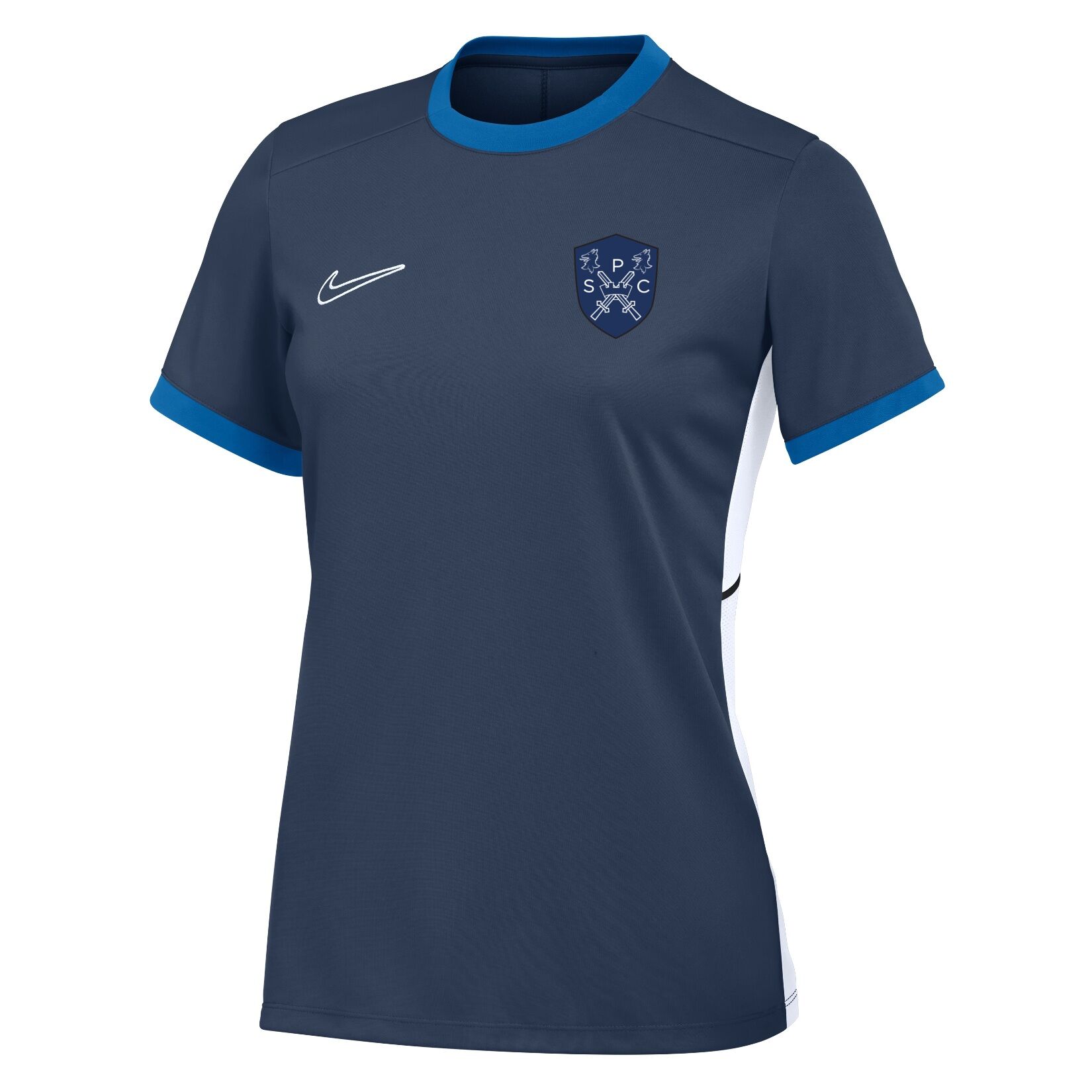 Nike Academy 25 Short-Sleeve Training Top (W) - Obsidian/Royal Blue/White