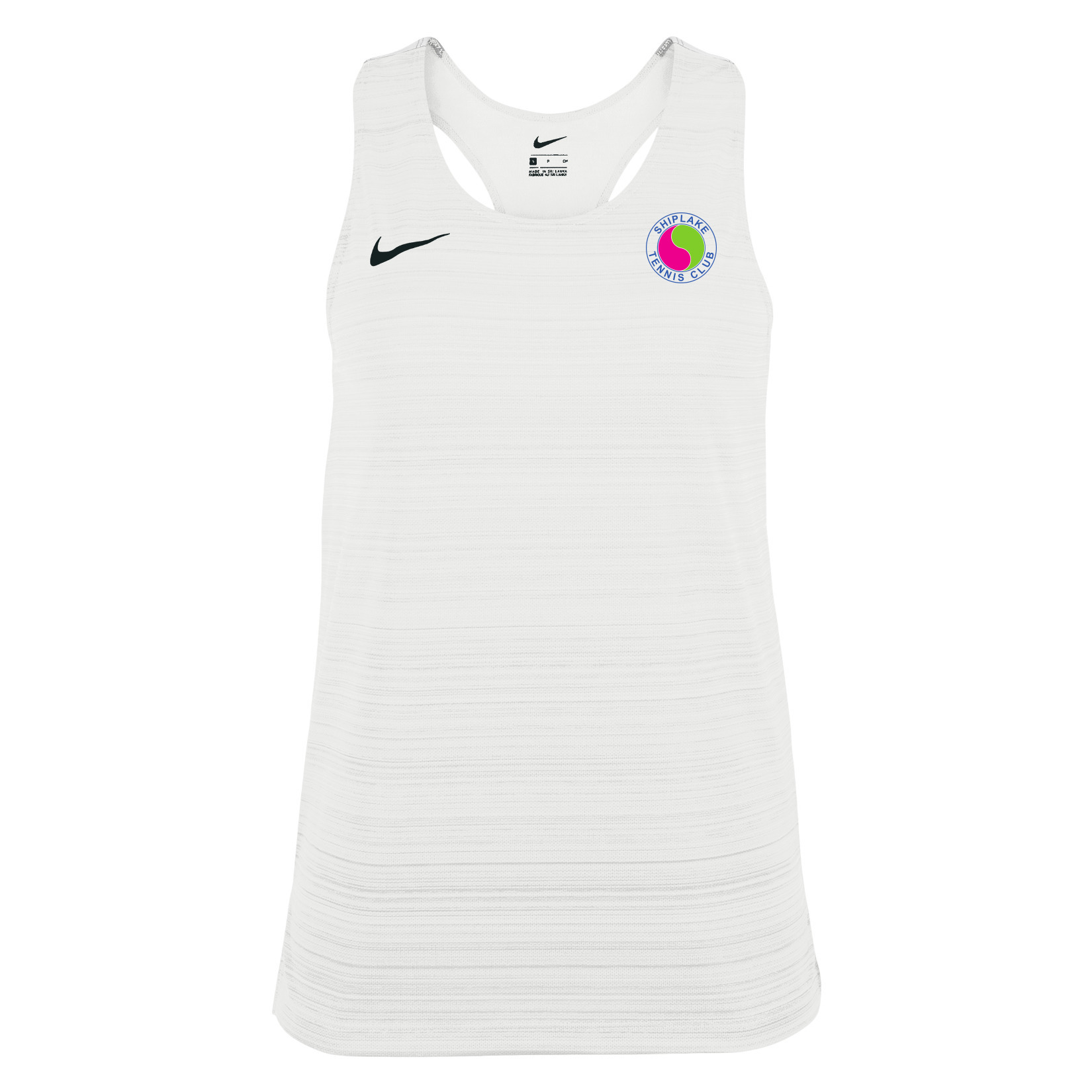 Zelus-Nike Dry Miler Singlet (W) - White/Black