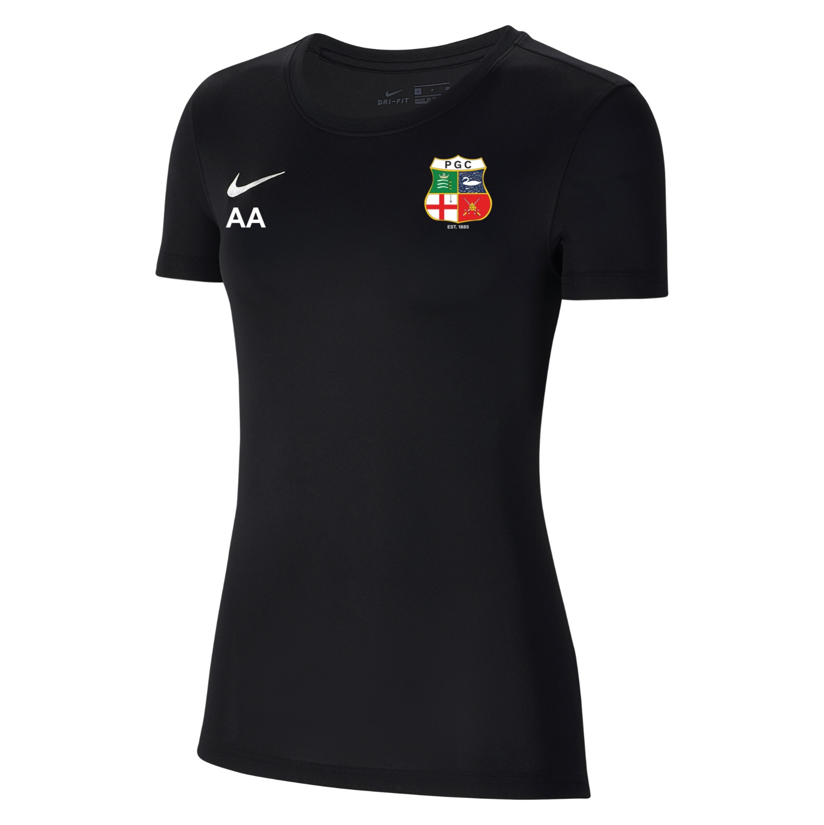 Nike Park VII Dri-FIT Womens Short Sleeve Shirt - Black/White