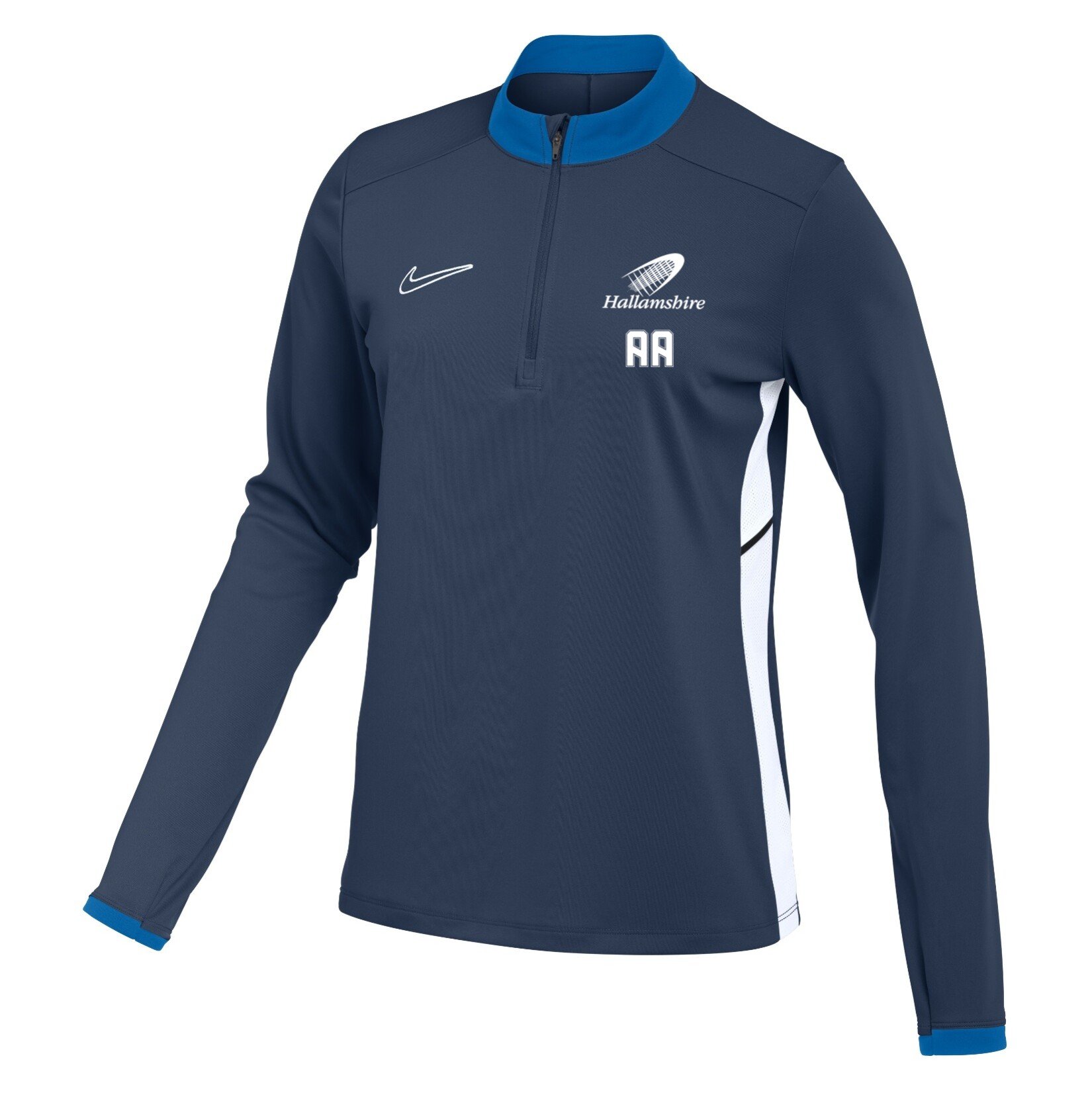 Nike Dri-FIT Academy 25 Drill Top (W) - Obsidian/Royal Blue/White