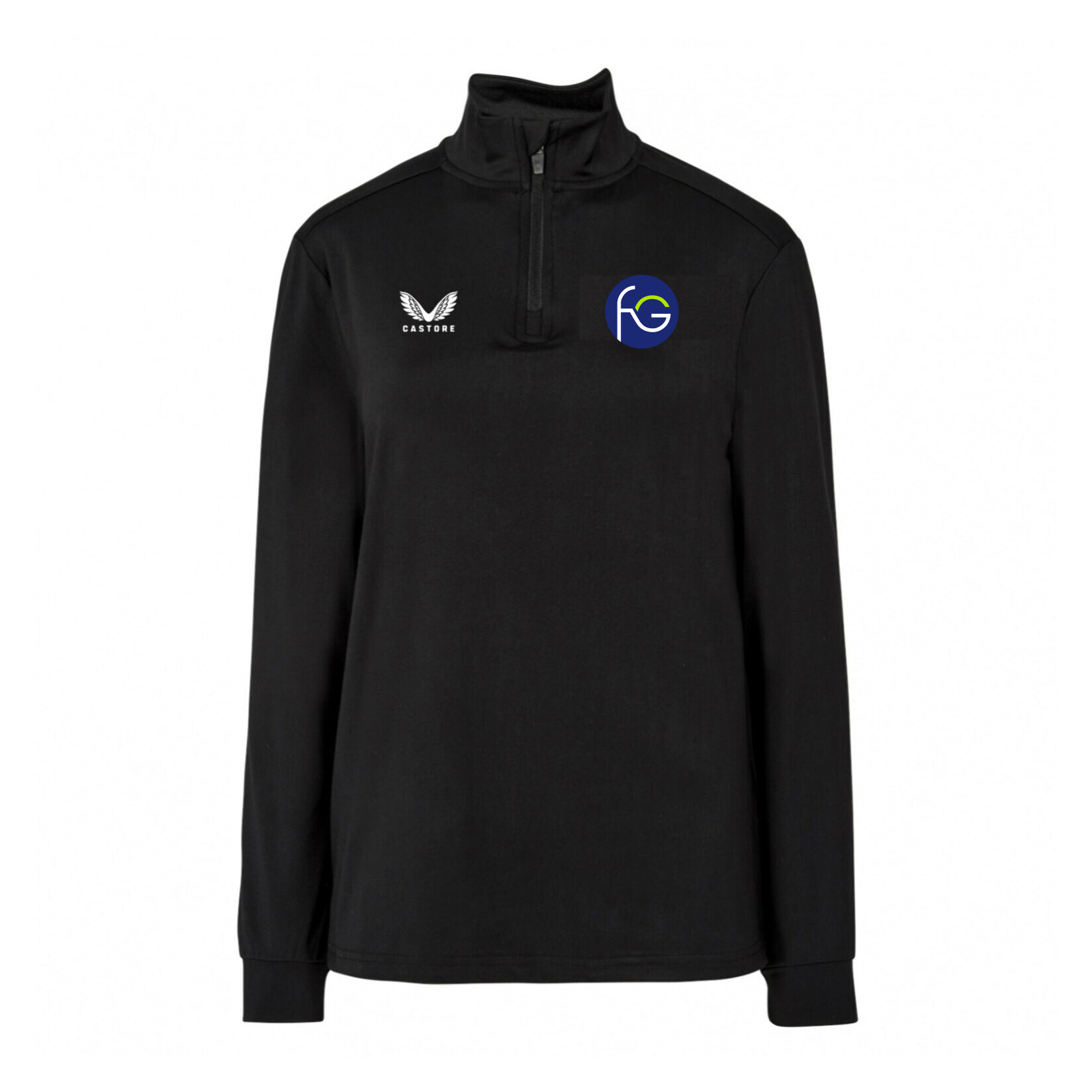 Castore Quarter Zip Midlayer (W) - Black/White
