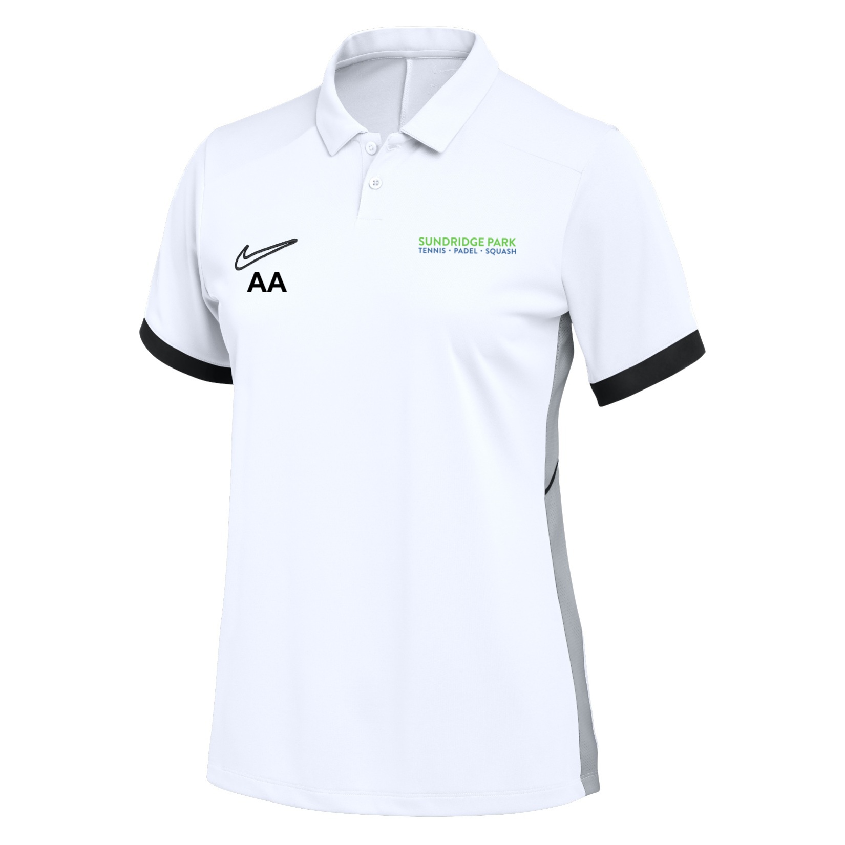 Nike Dri-FIT Academy 25 Polo (W) - White/Black/Black
