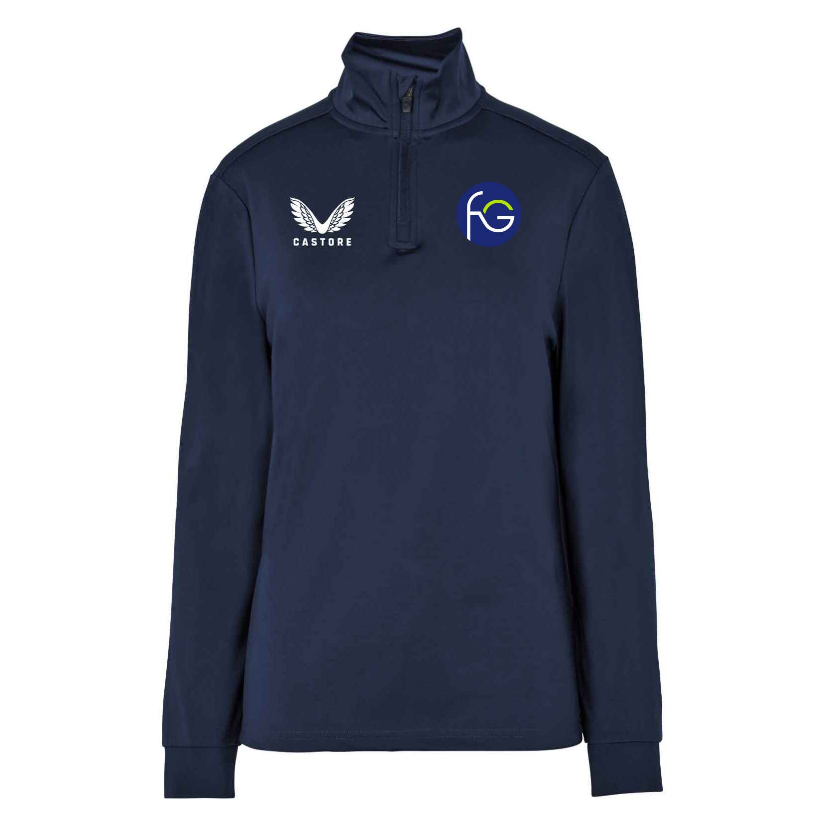 Castore Quarter Zip Midlayer (W) - Navy/White